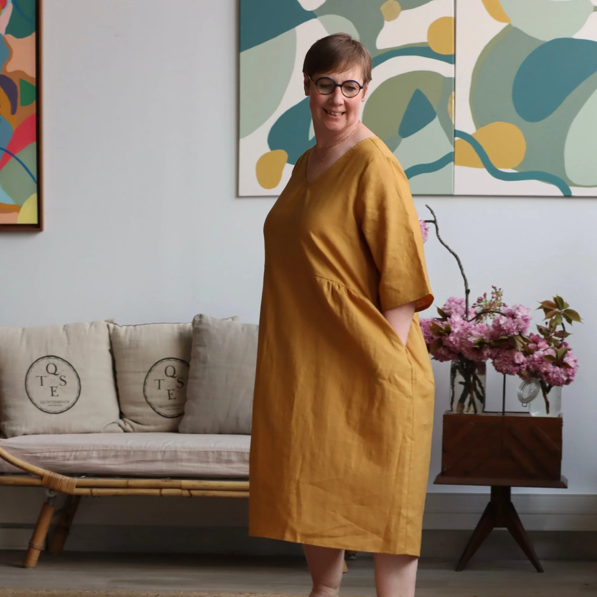 Prototype - Robe Lina - lin ocre - Image 6