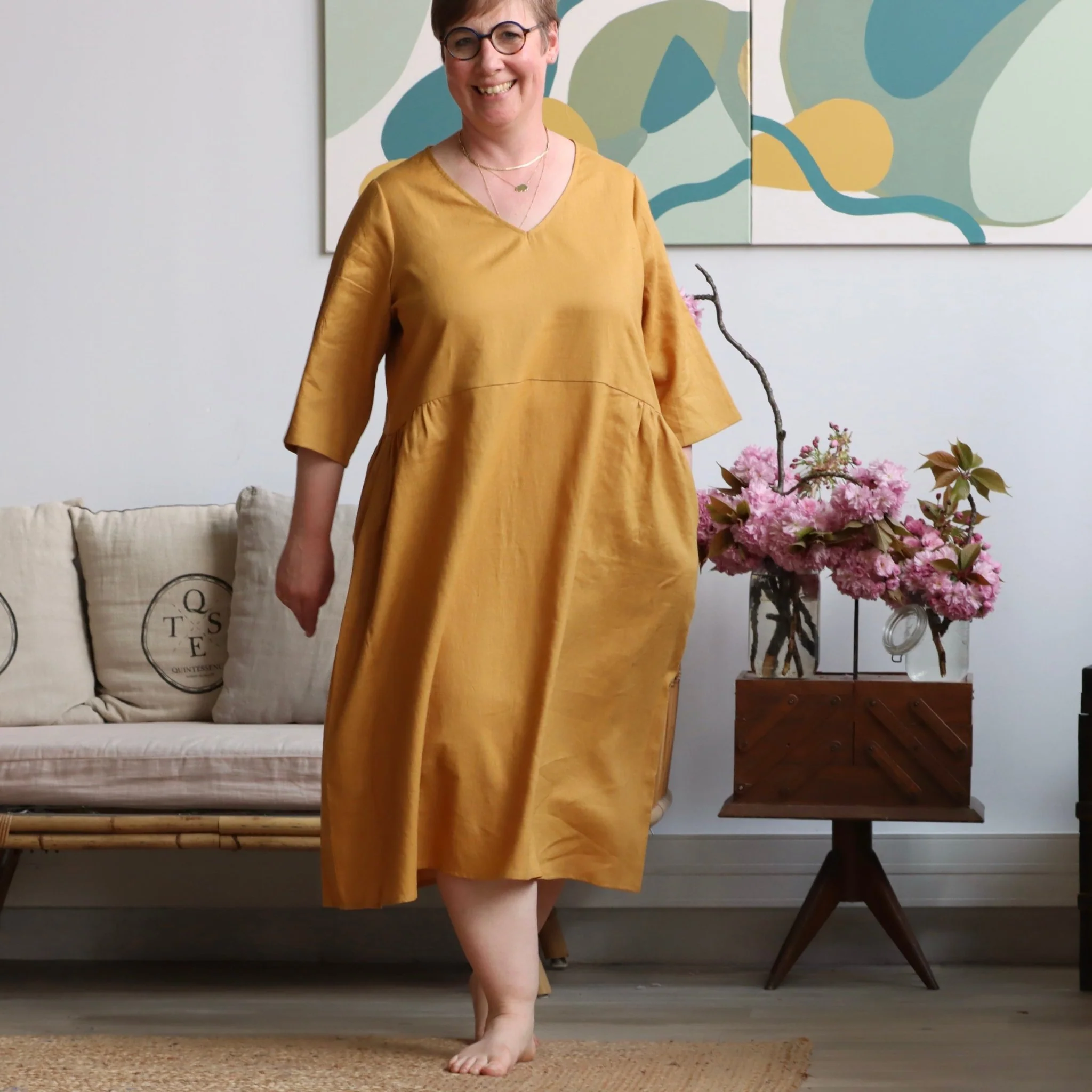 Prototype - Robe Lina - lin ocre - Image 7