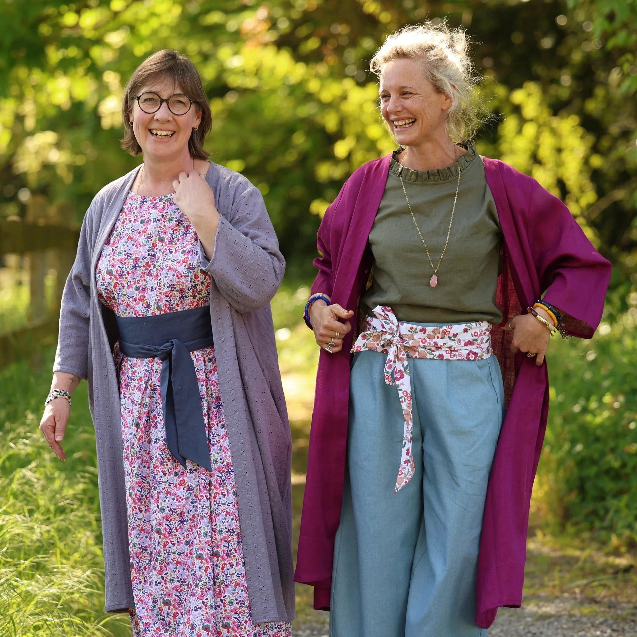 Robe Louisa manches 3/4 – Coton floral impressionniste - Image 12