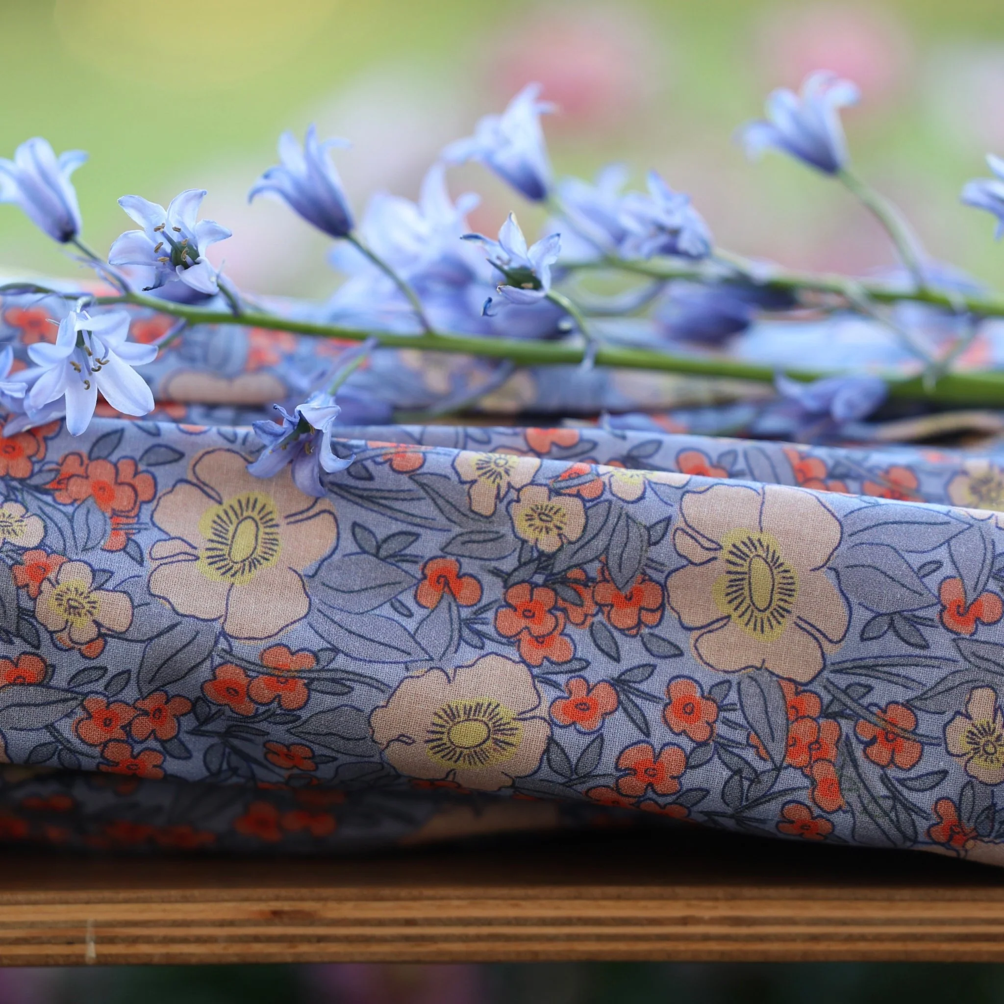 Robe Louisa manches 3/4 – Coton matin provençal - Image 2