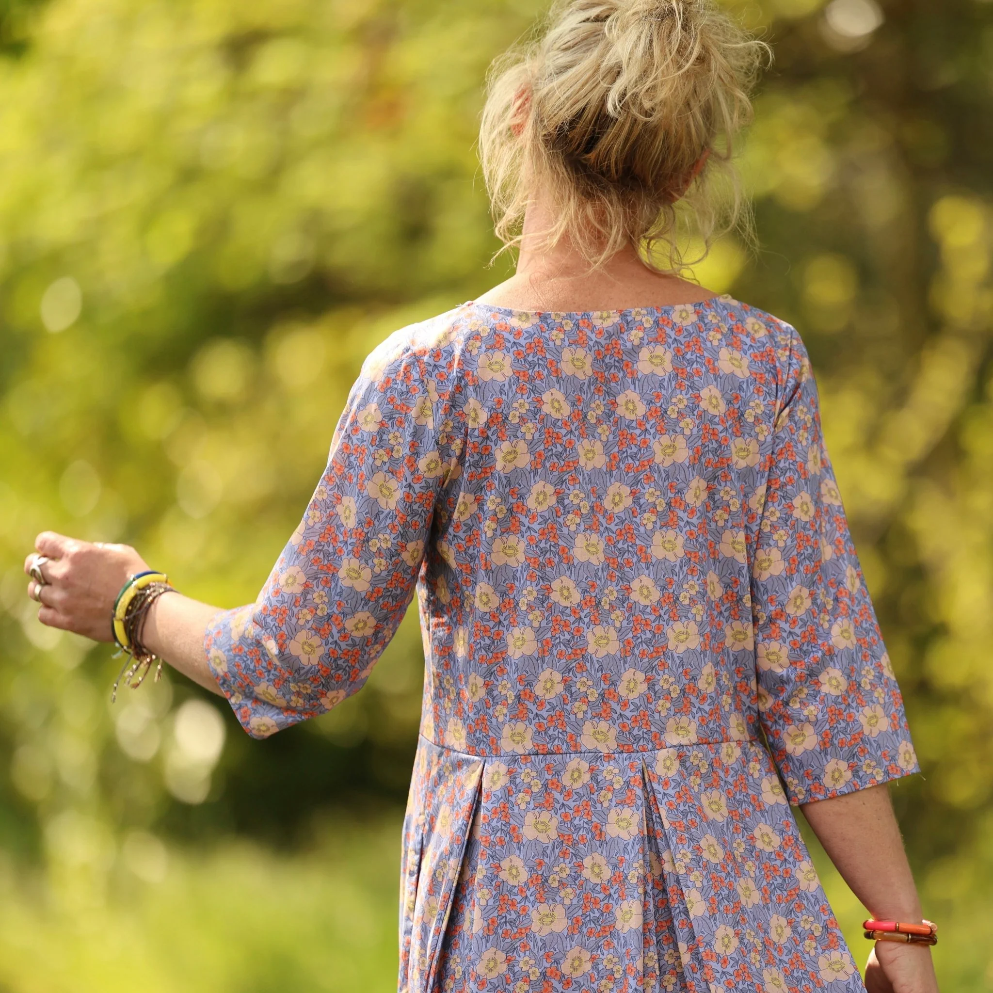 Robe Louisa manches 3/4 – Coton matin provençal - Image 4