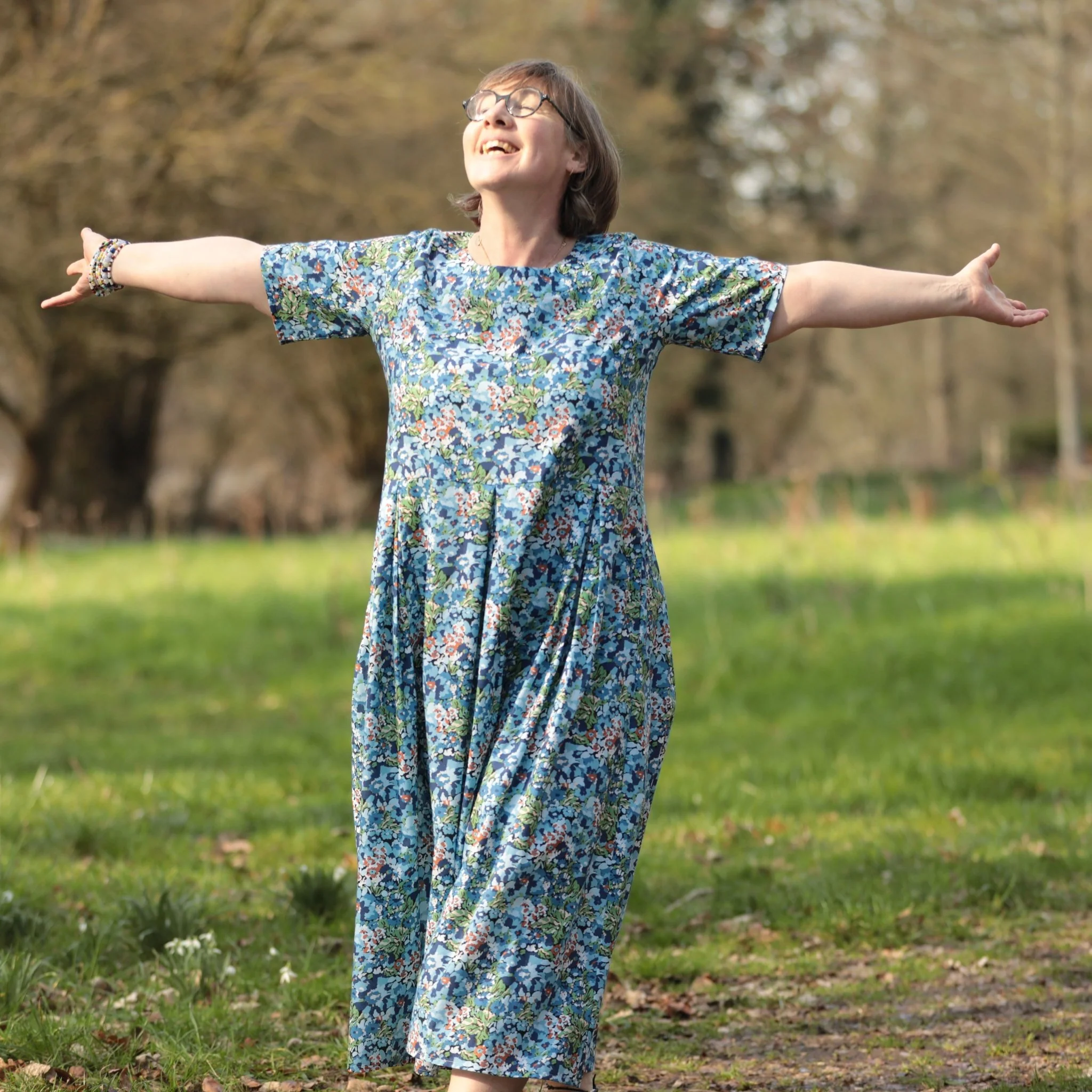 Robe Louisa - Fleurs d'Indigo - Image 6