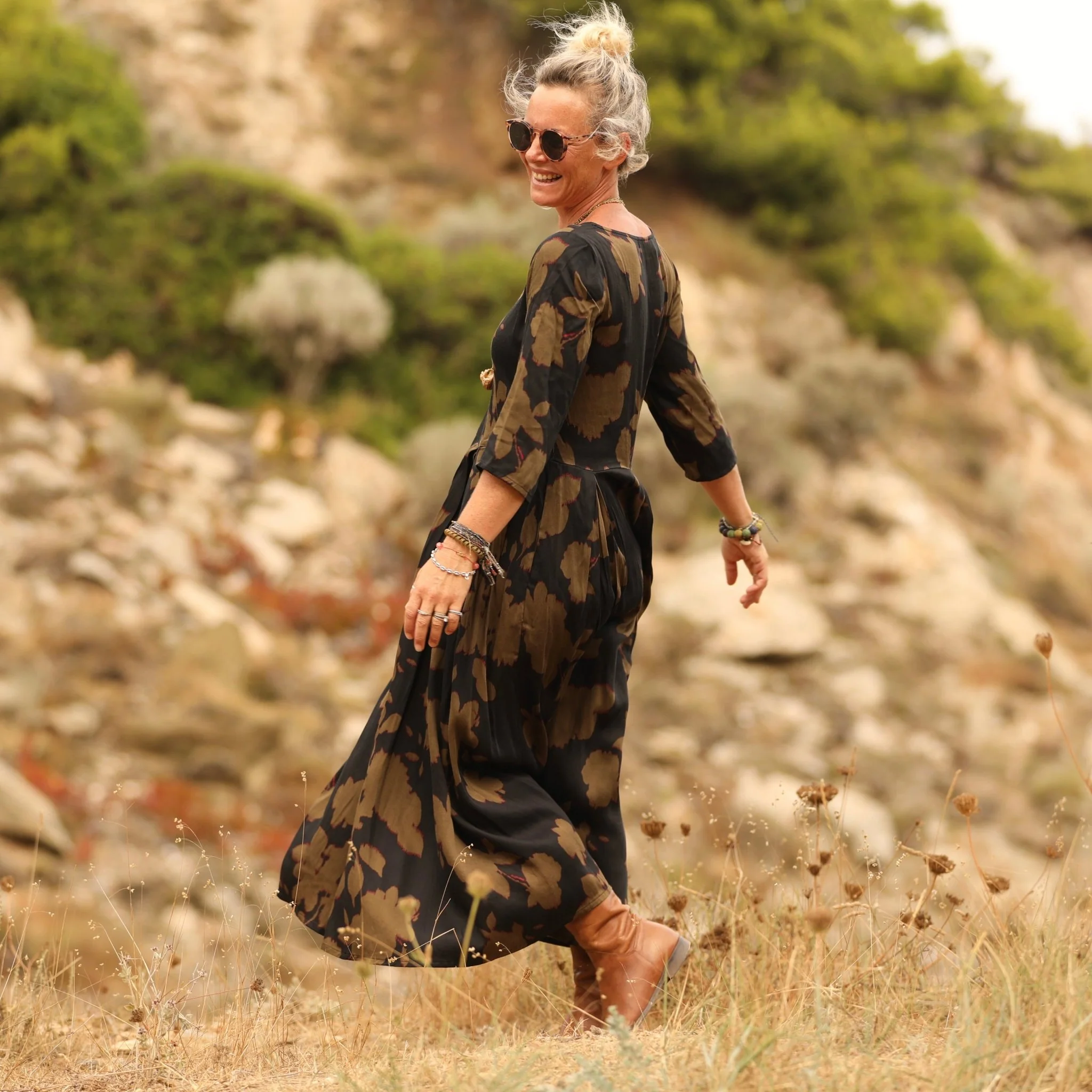 Robe Louisa viscose Brume sauvage - Image 9