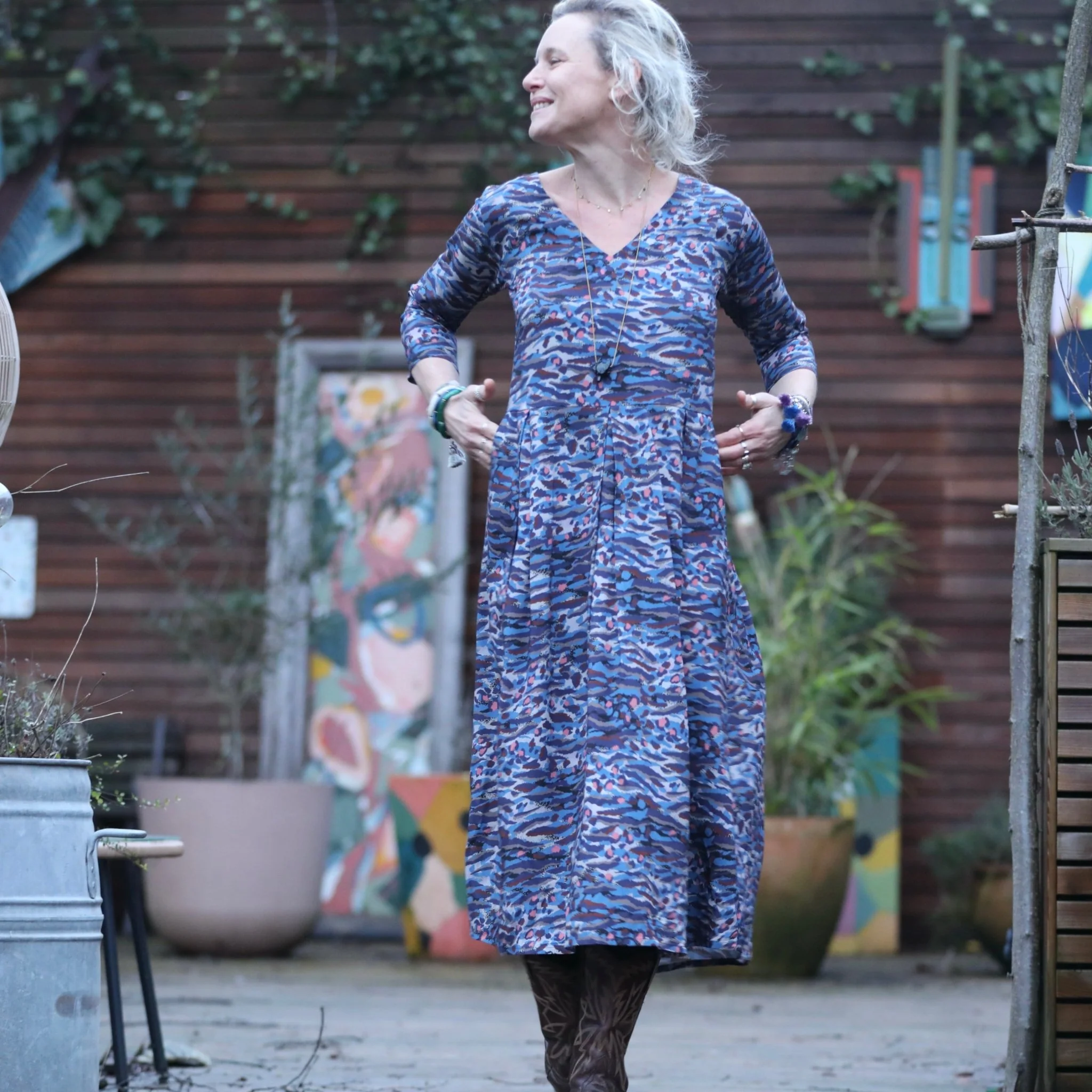 Robe Louisette  - viscose Nuances rêvées - Image 10