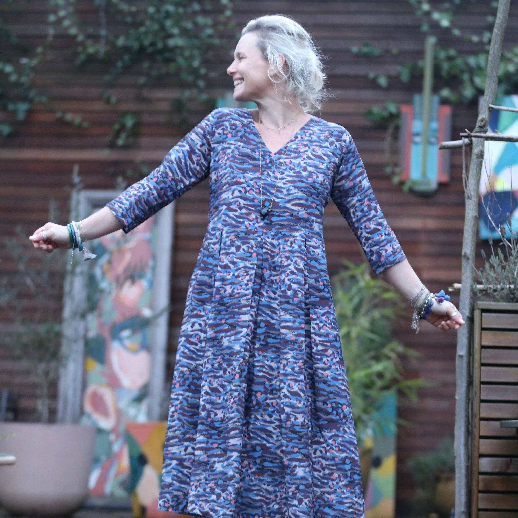 Robe Louisette  - viscose Nuances rêvées - Image 11