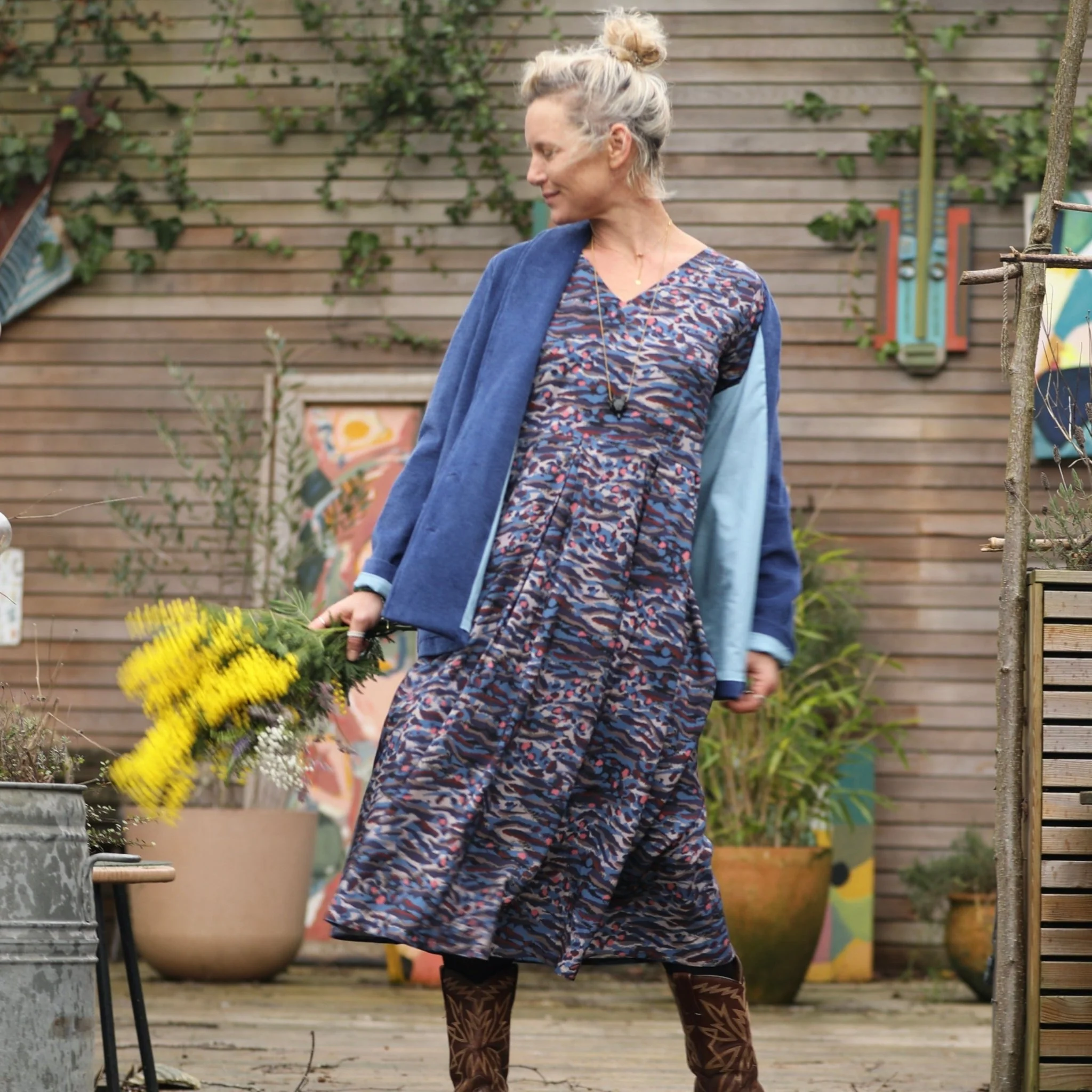 Robe Louisette  - viscose Nuances rêvées - Image 12
