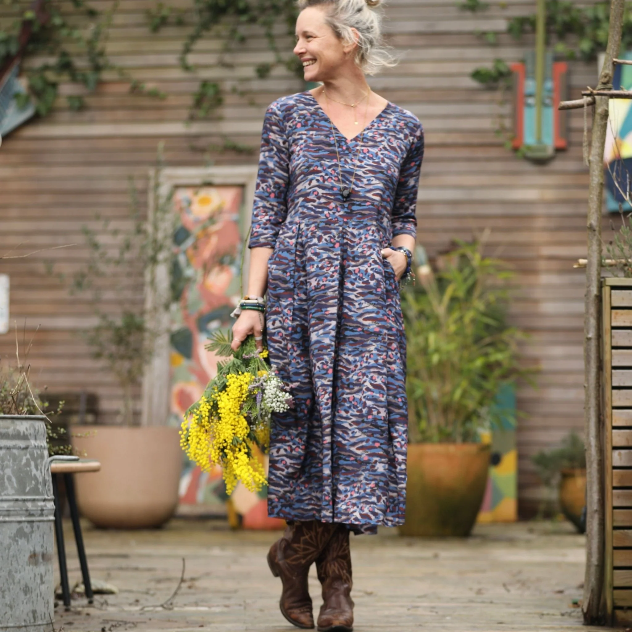 Robe Louisette  - viscose Nuances rêvées - Image 8