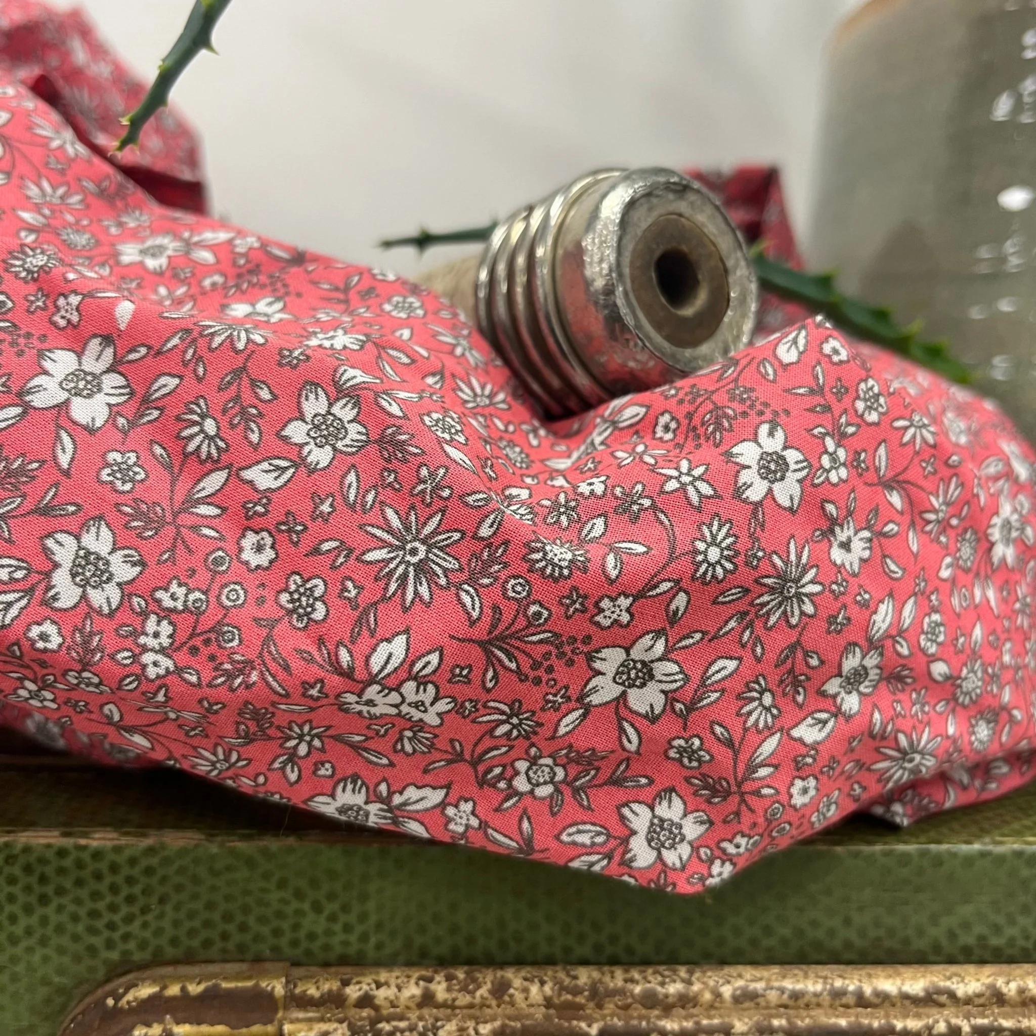 Robe Pomme - longueur midi - coton - coquelicot - Image 2