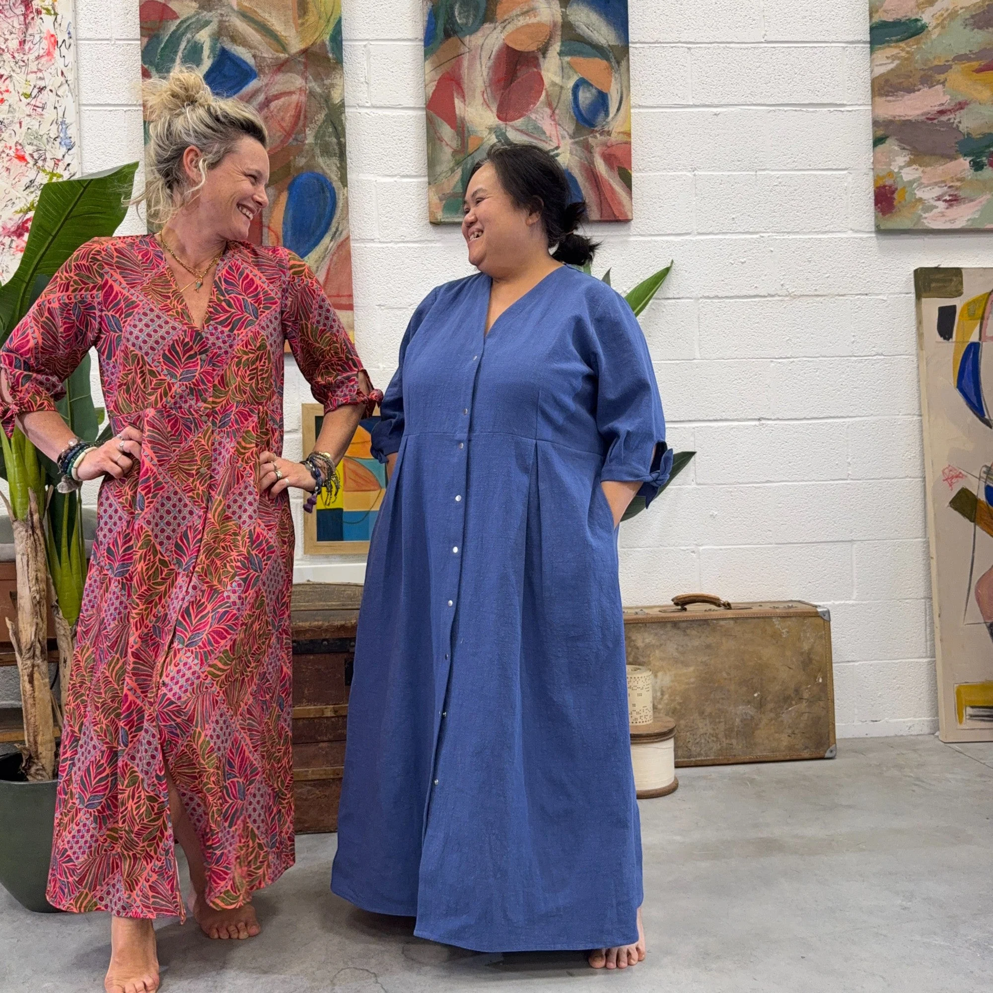 Robe Ryme - lin lavé et structuré terracotta - Image 11