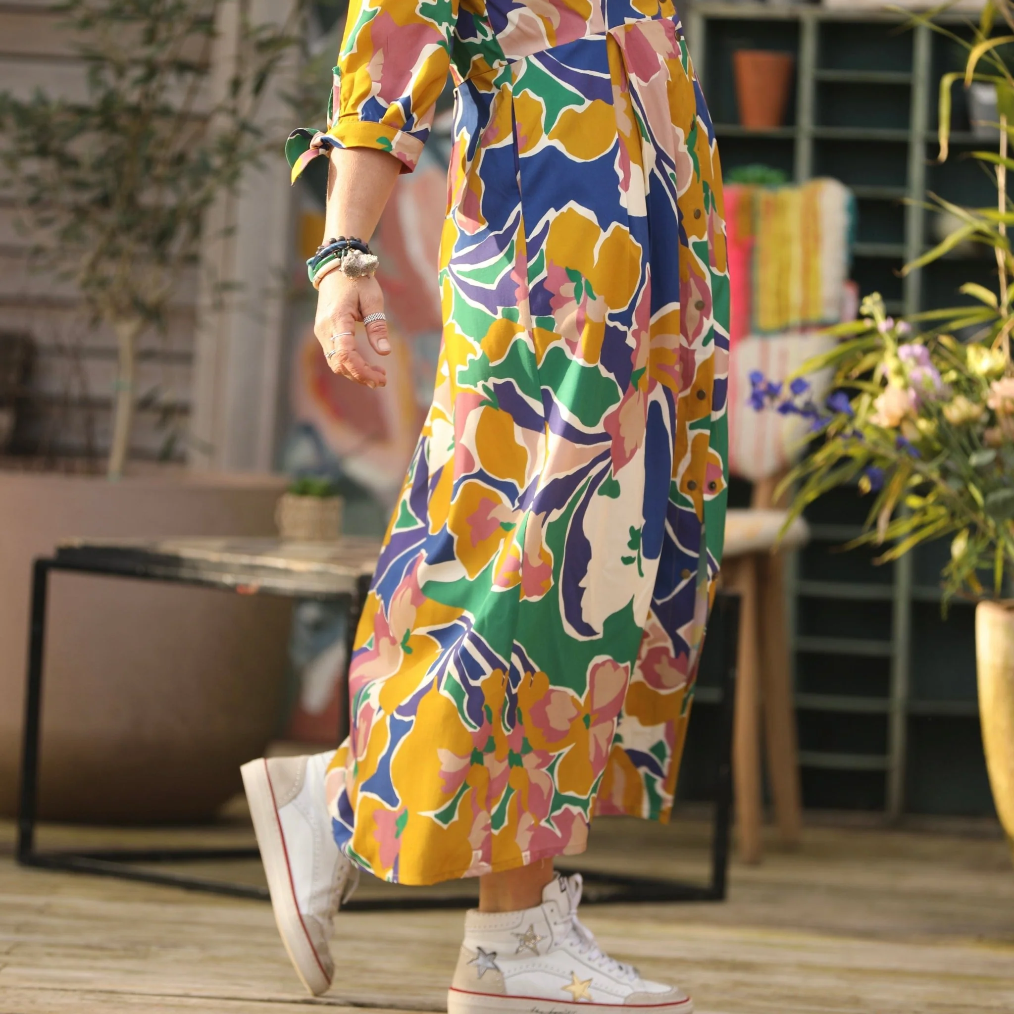Robe Ryme - viscose nymphéas - Image 11