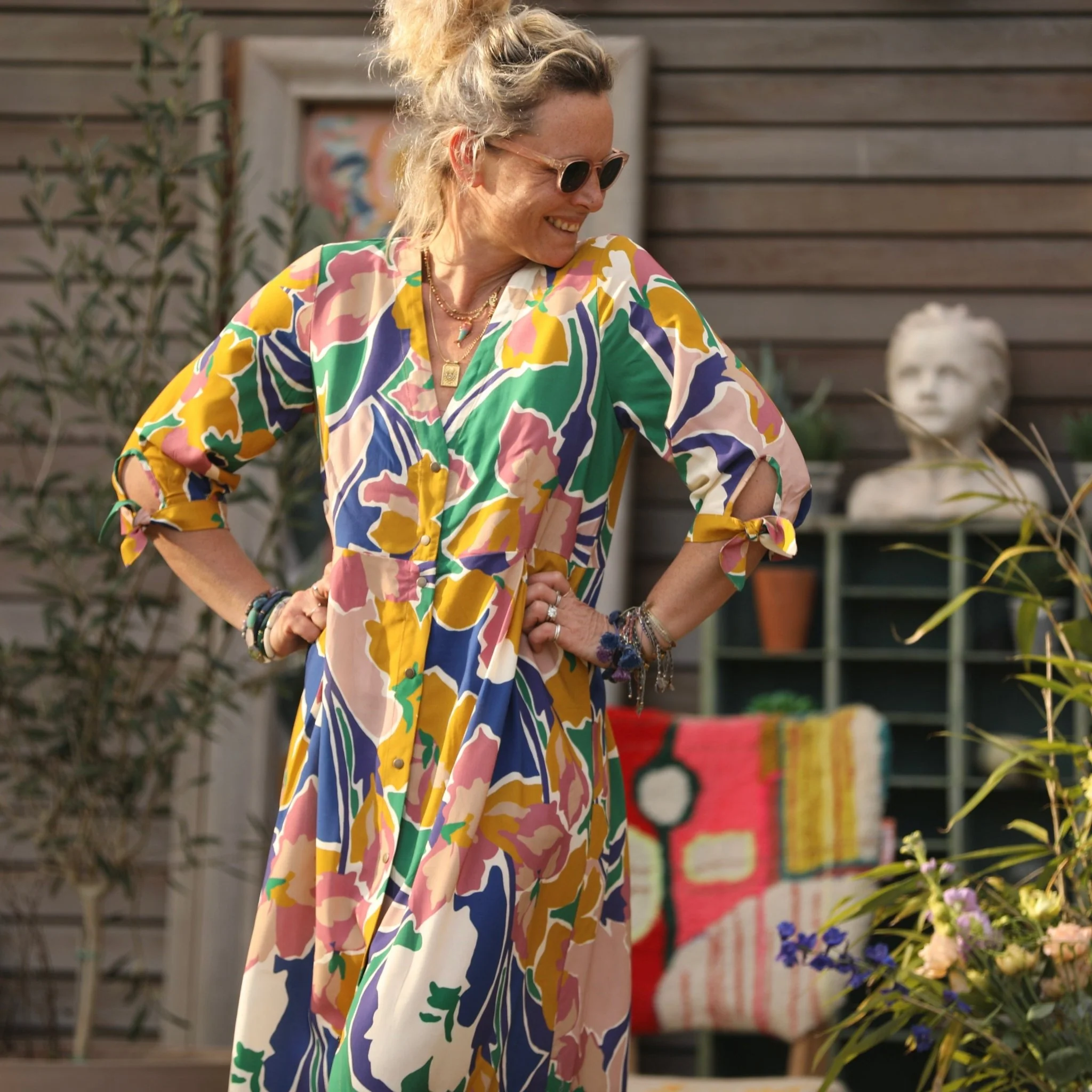 Robe Ryme - viscose nymphéas - Image 12