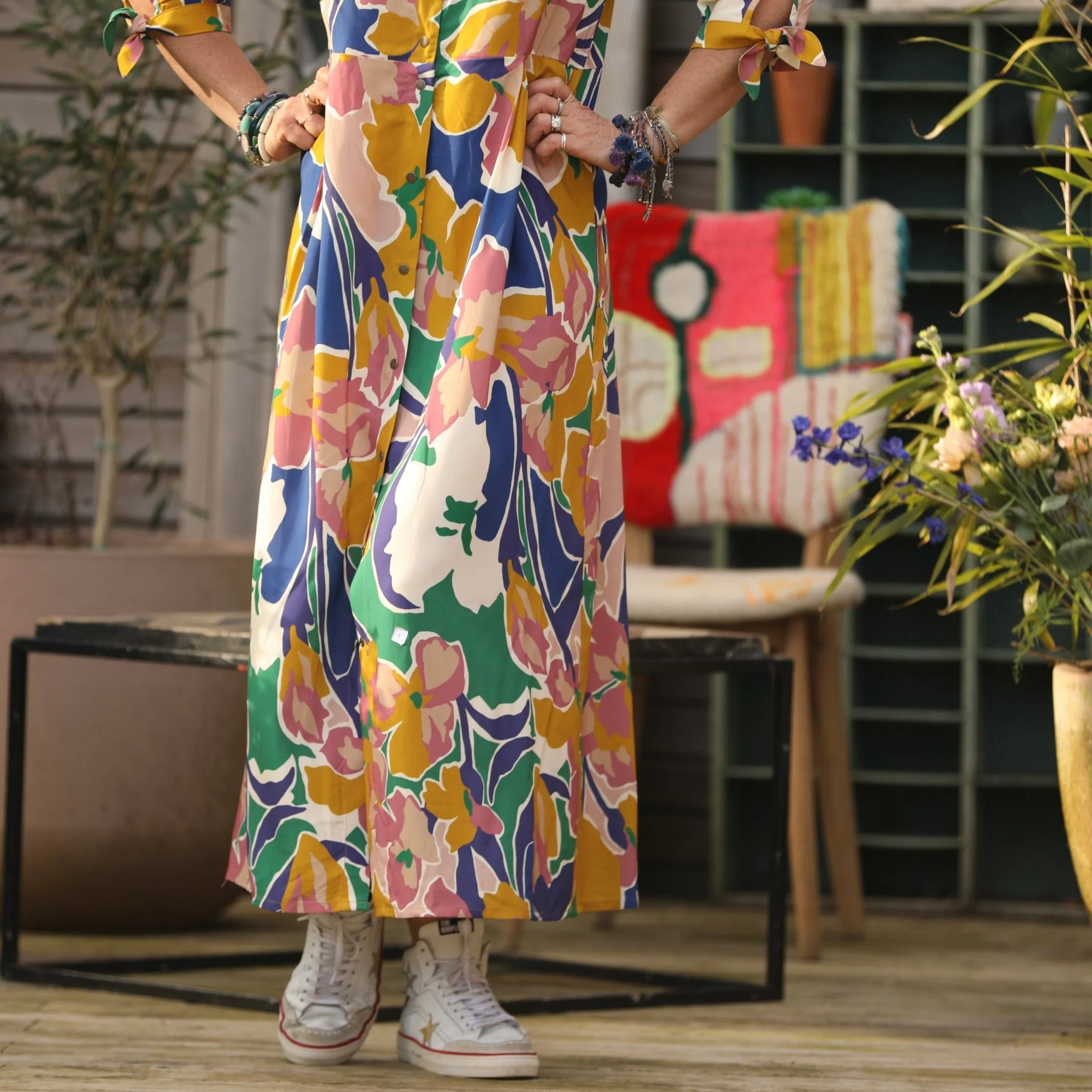 Robe Ryme - viscose nymphéas - Image 13