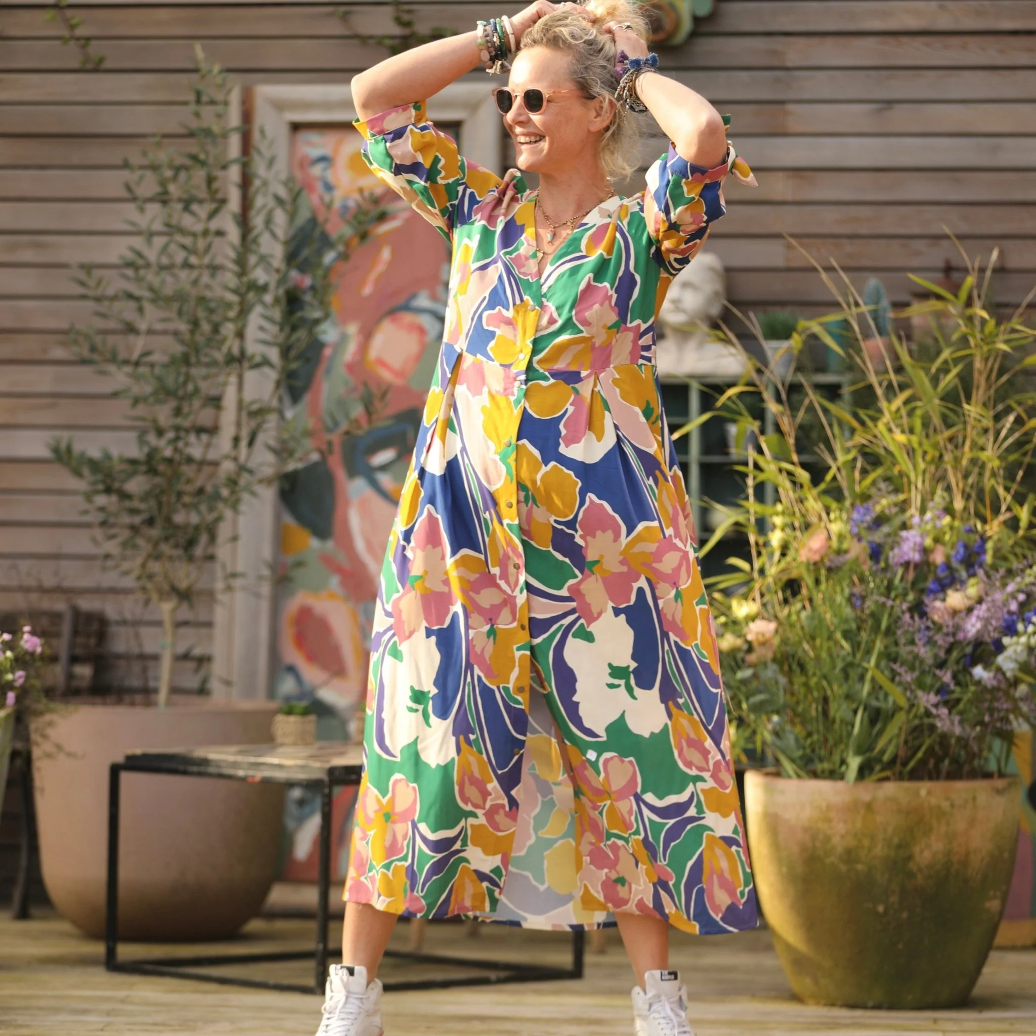 Robe Ryme - viscose nymphéas - Image 9