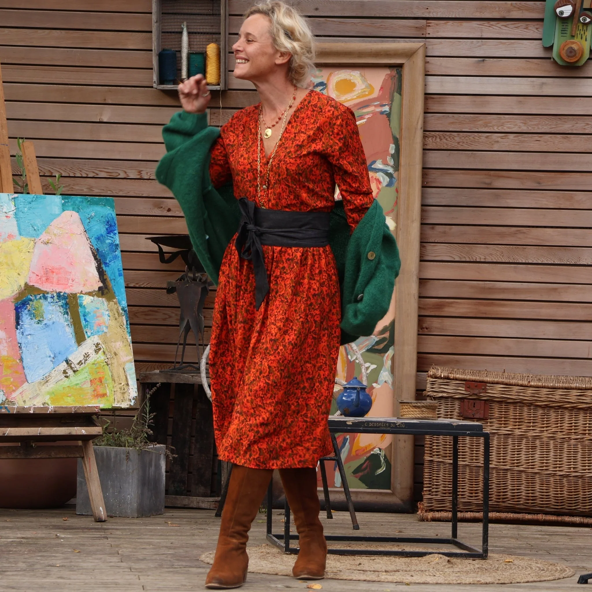 Robe Sia -  viscose imprimée Zadar - Image 5
