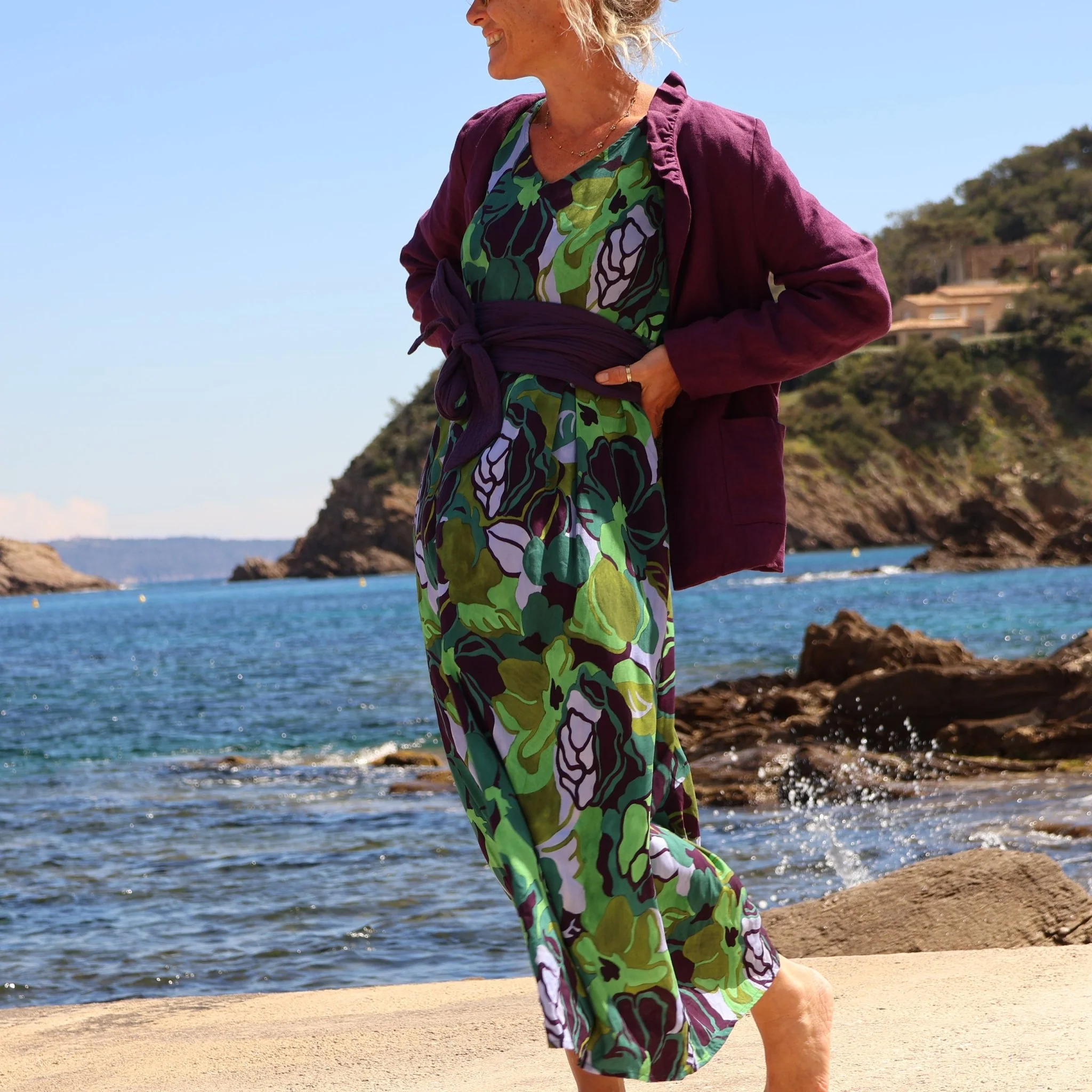 Prototype - Robe Siloé manches longues - viscose Nénuphar - Image 4