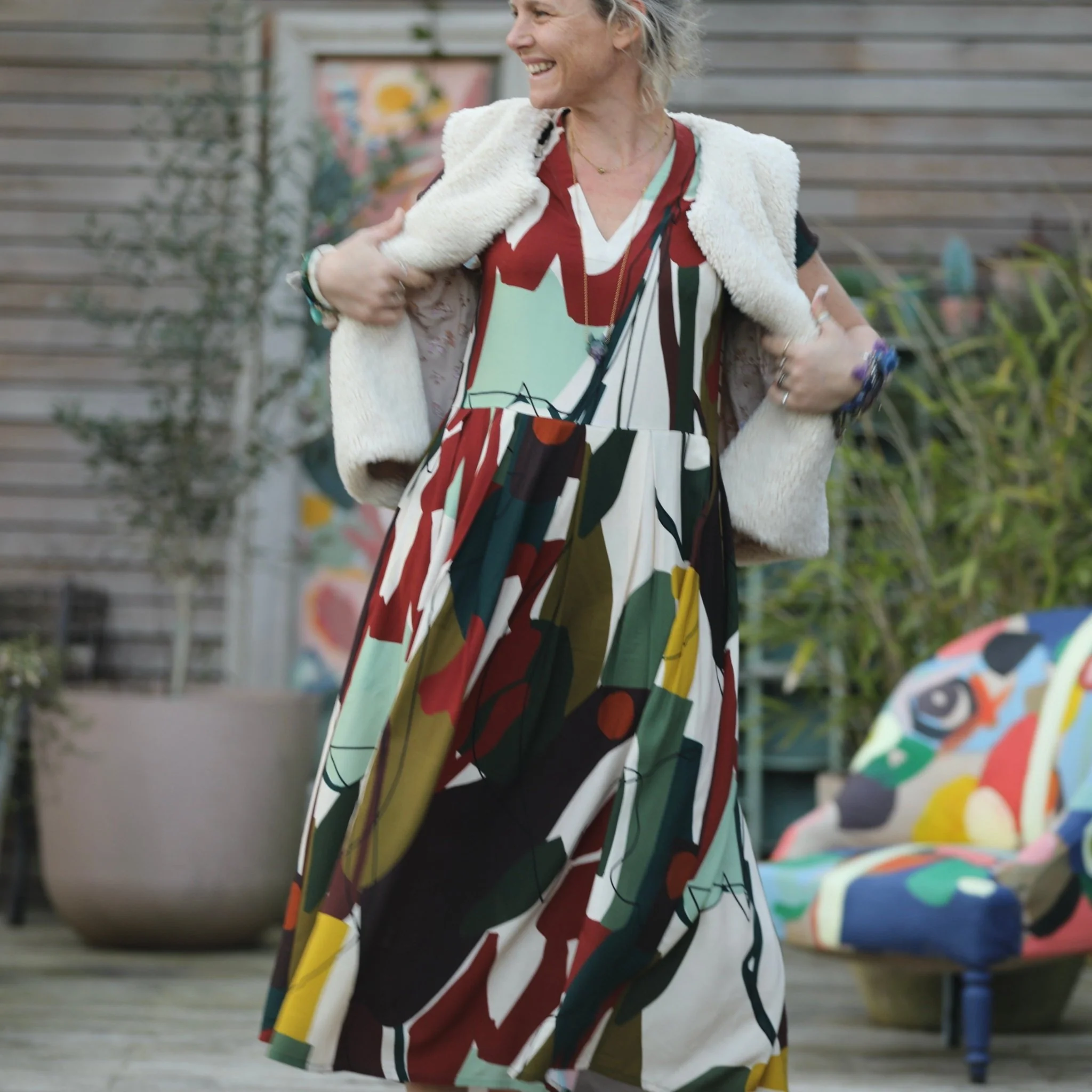 Robe Sylvette - vicose Arty