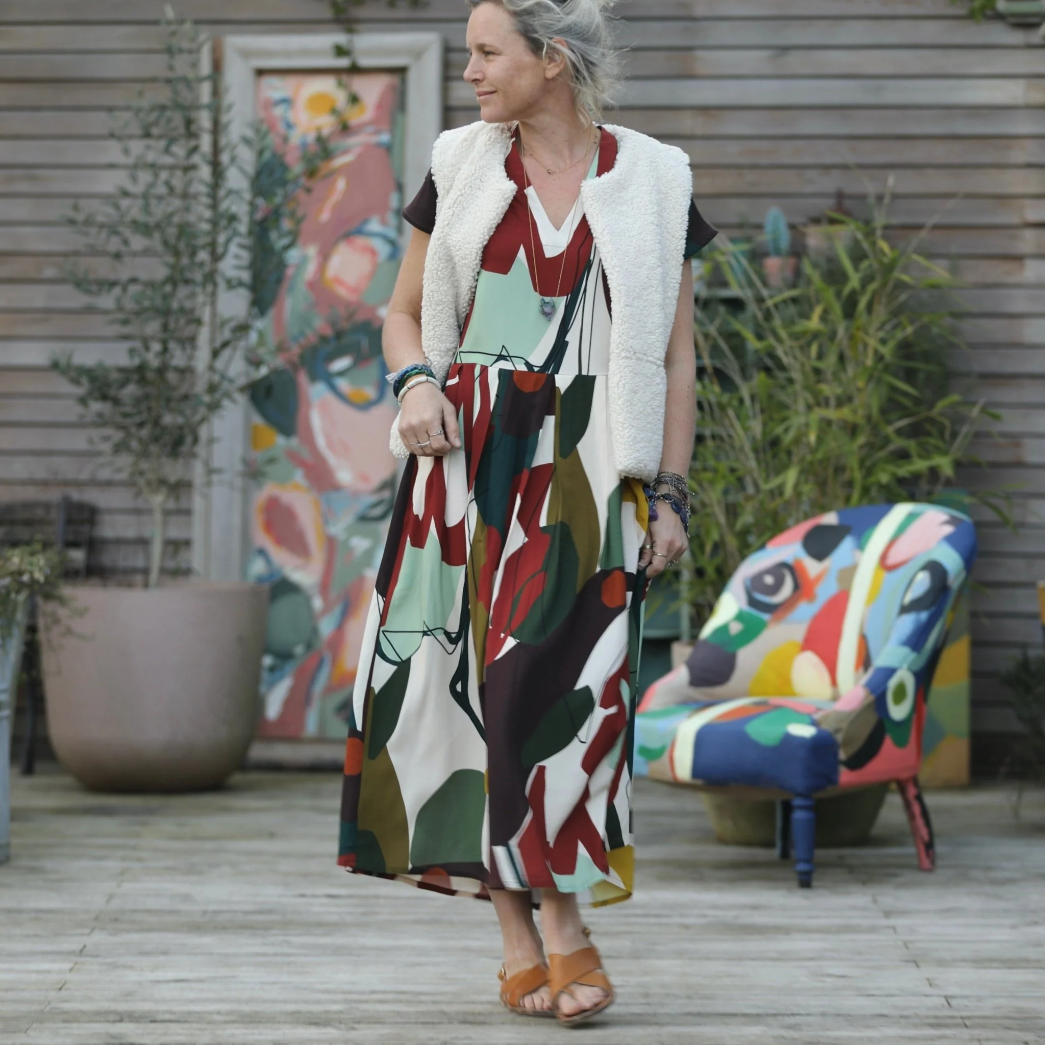 Robe Sylvette - vicose Arty - Image 6