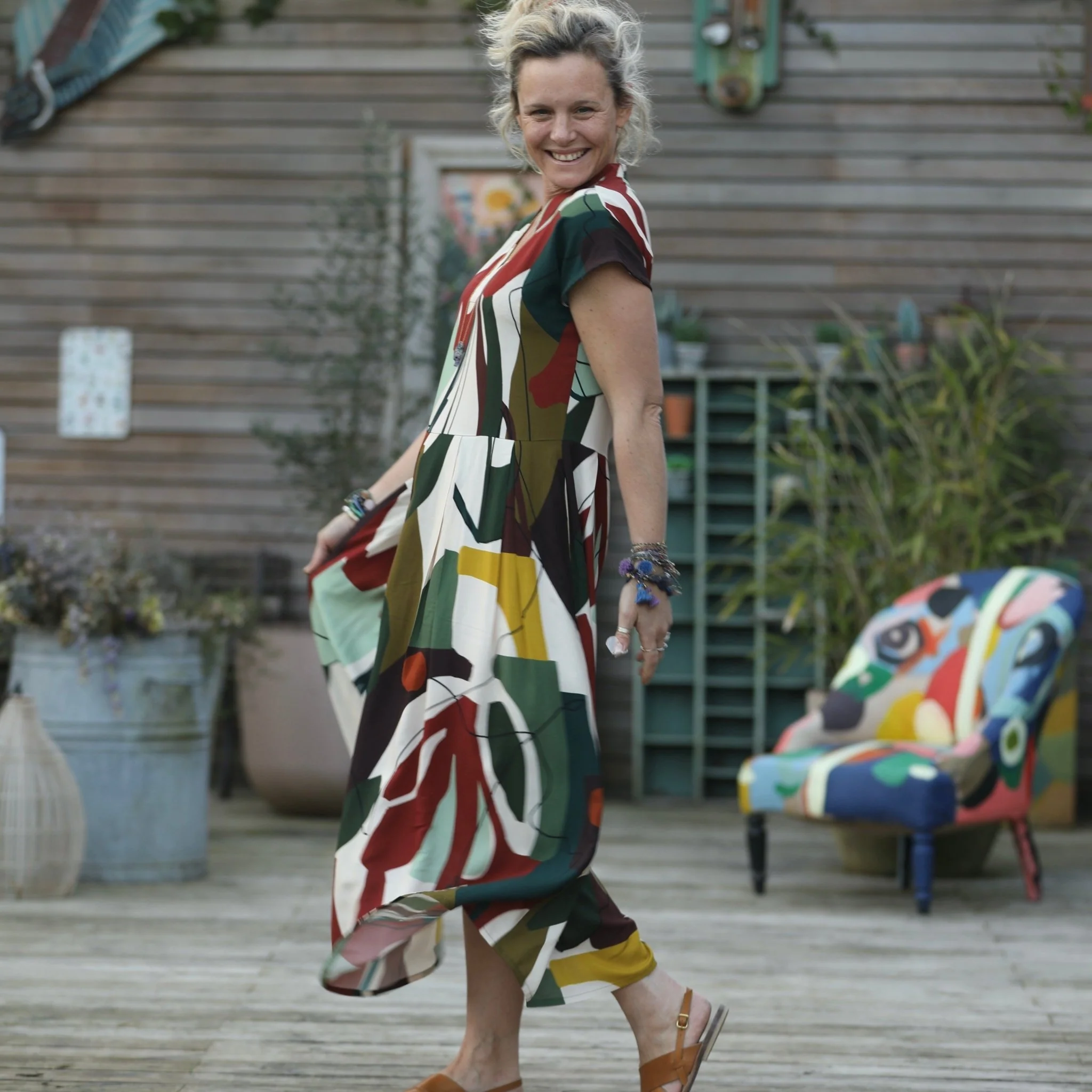 Robe Sylvette - vicose Arty - Image 7
