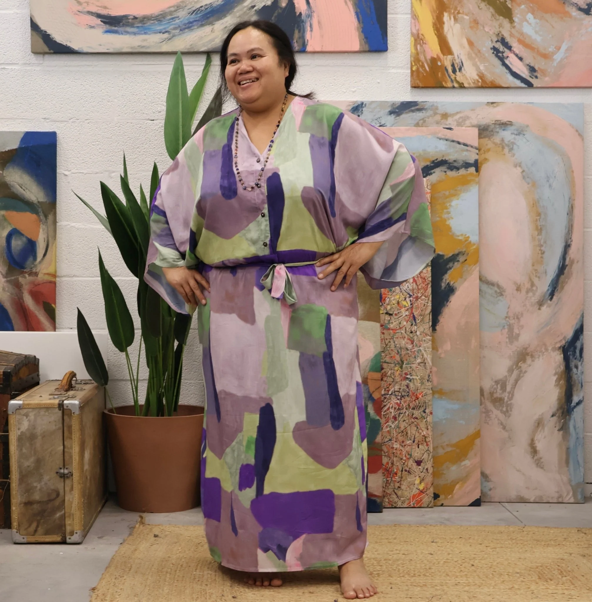 Robe Xiou jean de coton bleu - Image 13