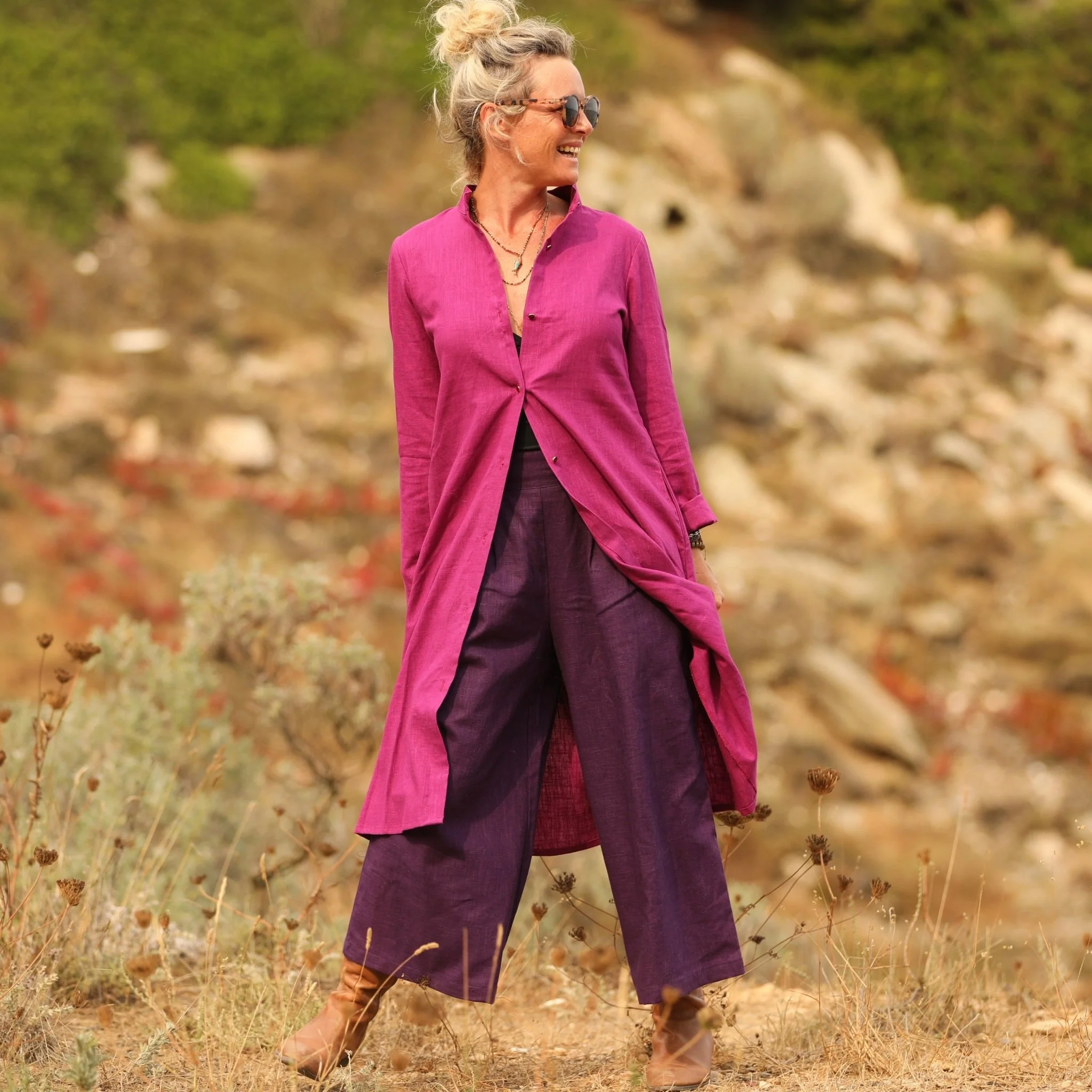 Robe Yuna - Lin bougainvillier