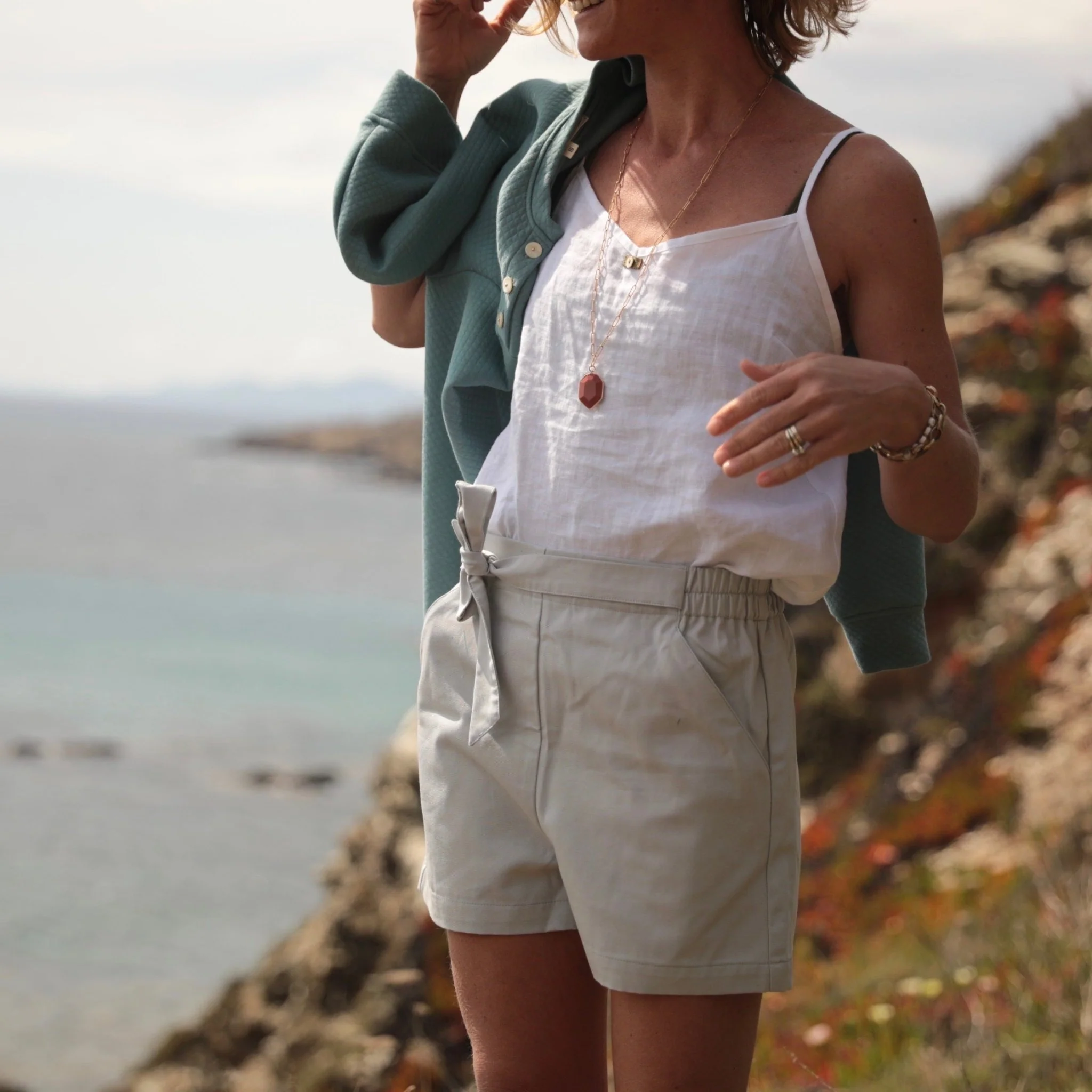 Short Clément - Coton gris - Image 2