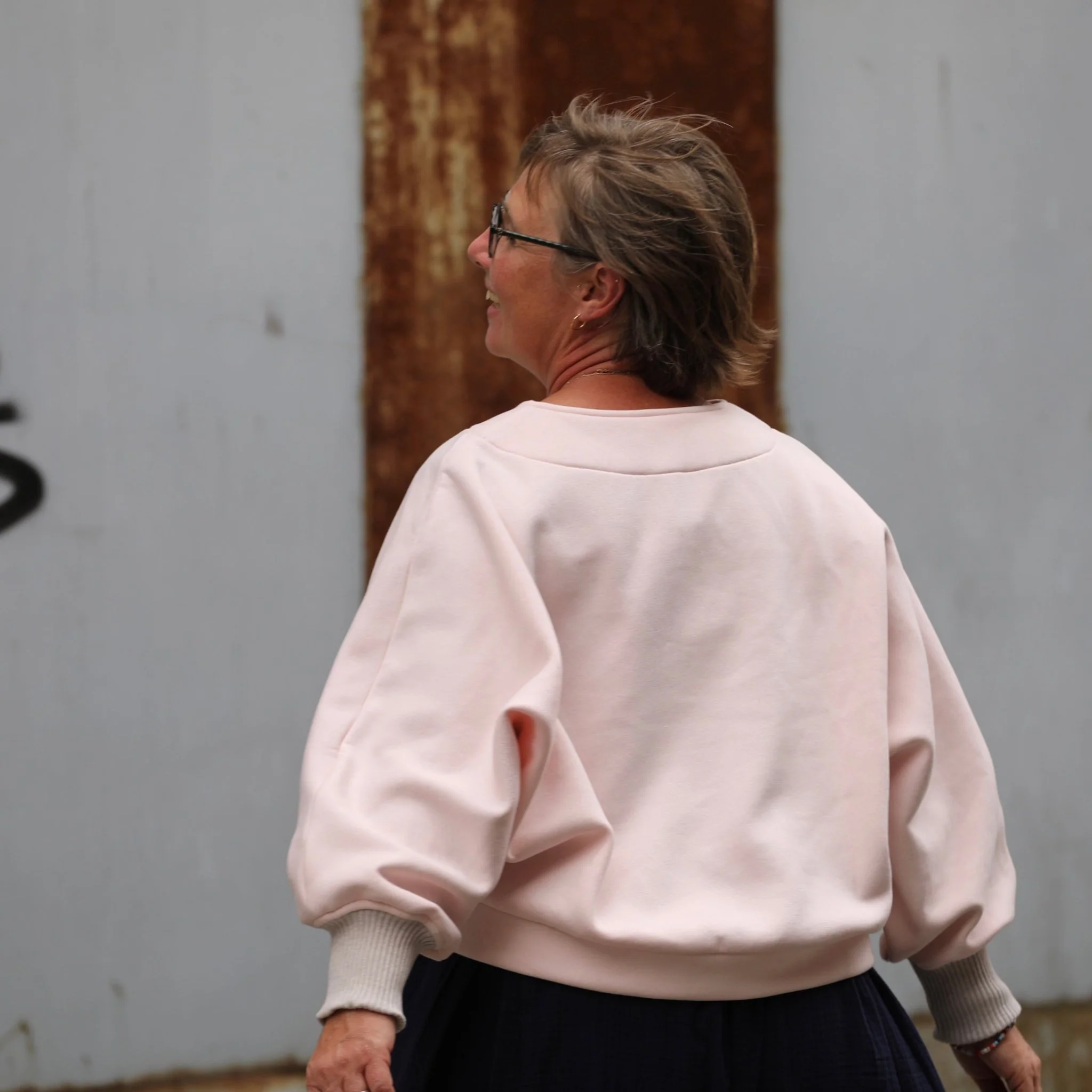 Sweat Ferdinand - rose dragée - version courte - Image 5
