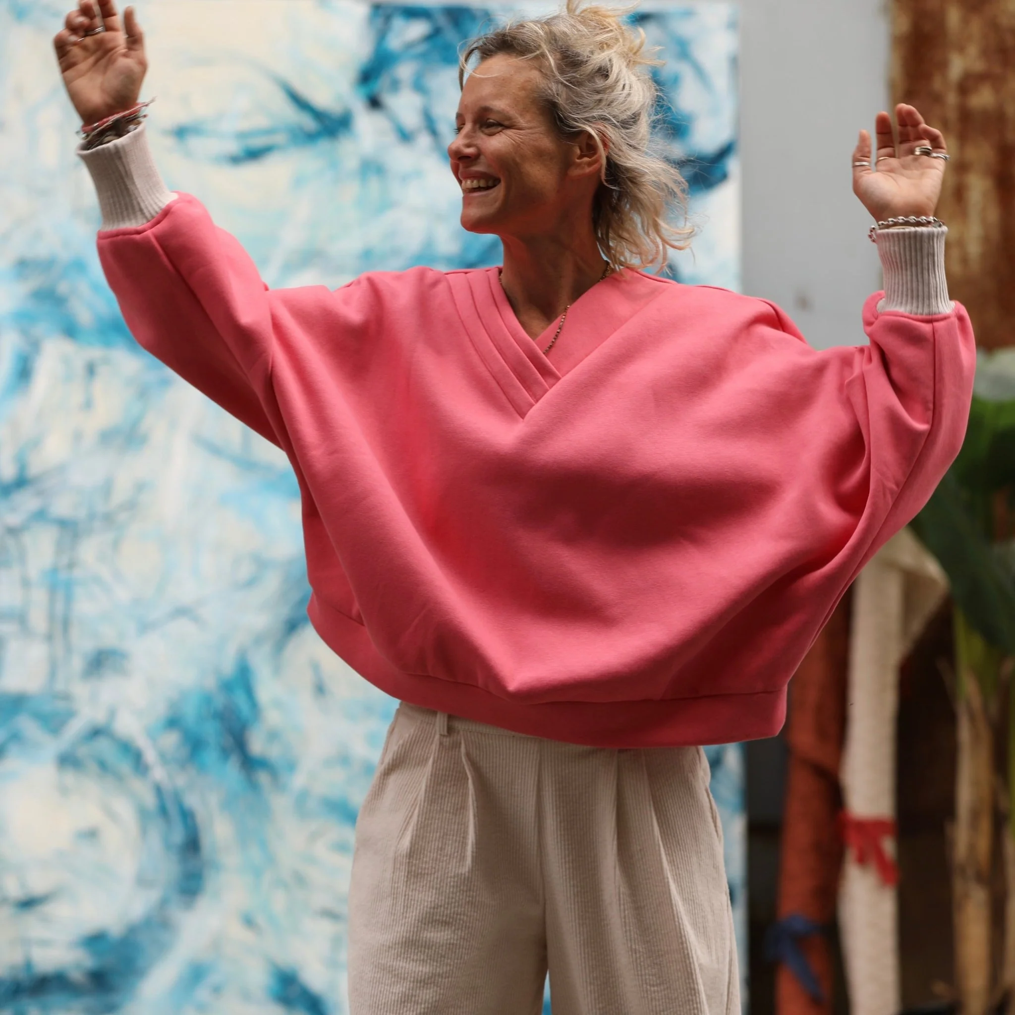 Sweat Ferdinand - rose gourmand - version courte - Image 5