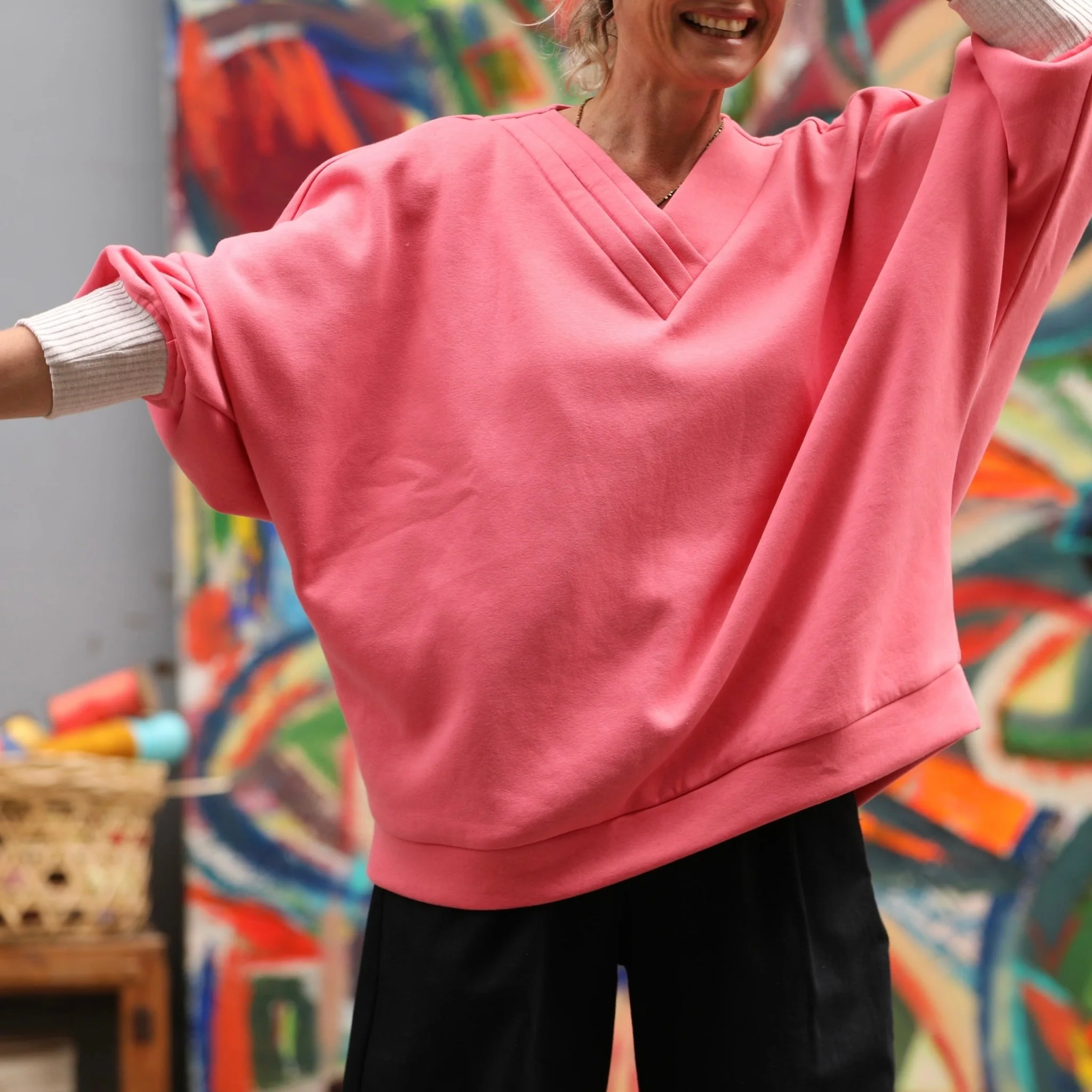 Sweat Ferdinand - rose gourmand - version longue - Image 3