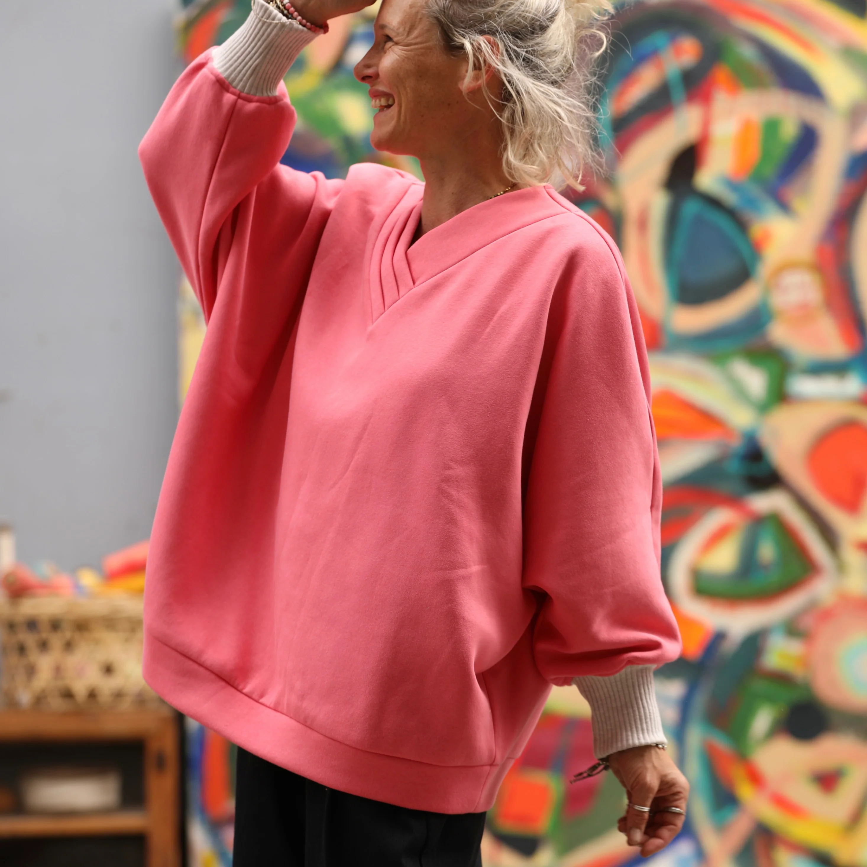 Sweat Ferdinand - rose gourmand - version longue - Image 6