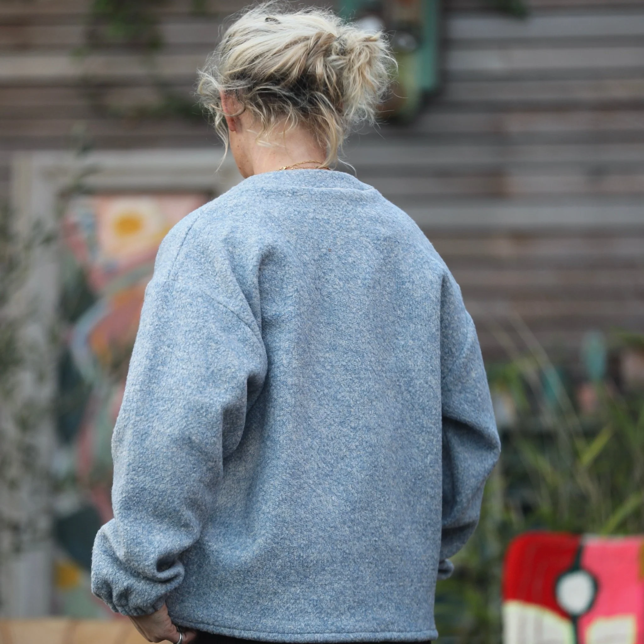 Sweat Gustave - lainage bleu nuage - Image 3