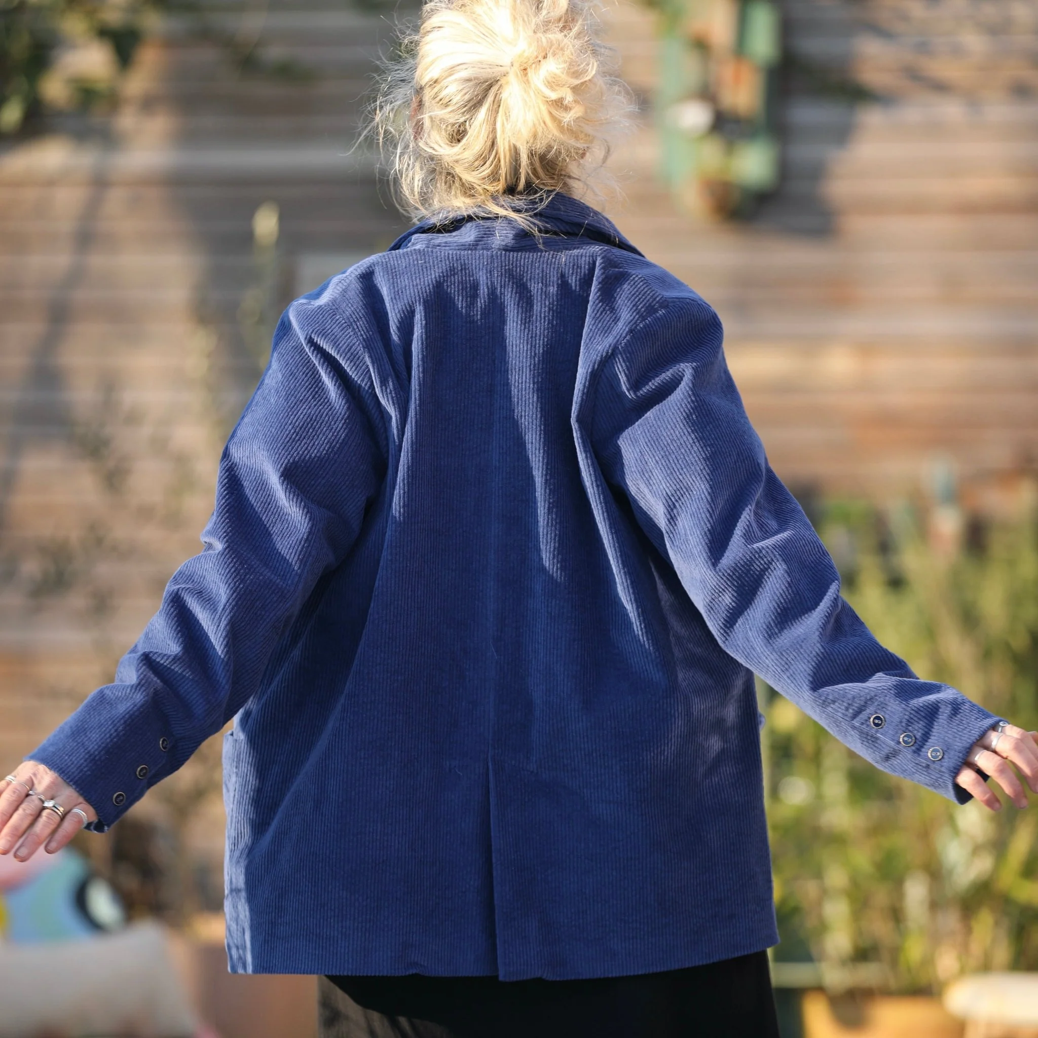 Veste Faustine - velours côtelé bleu doux - Image 6