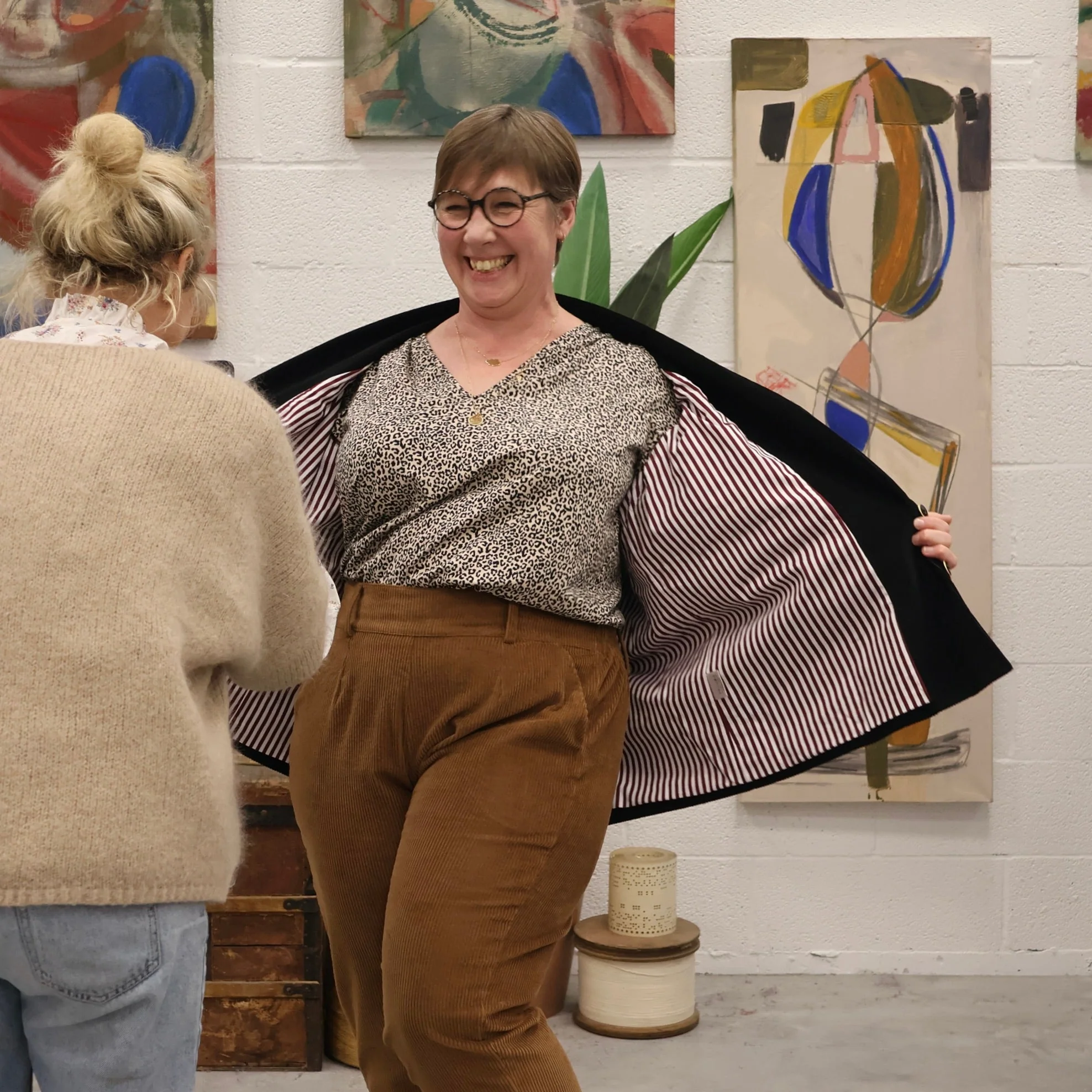 Veste Faustine - velours côtelé bleu océan - Image 19