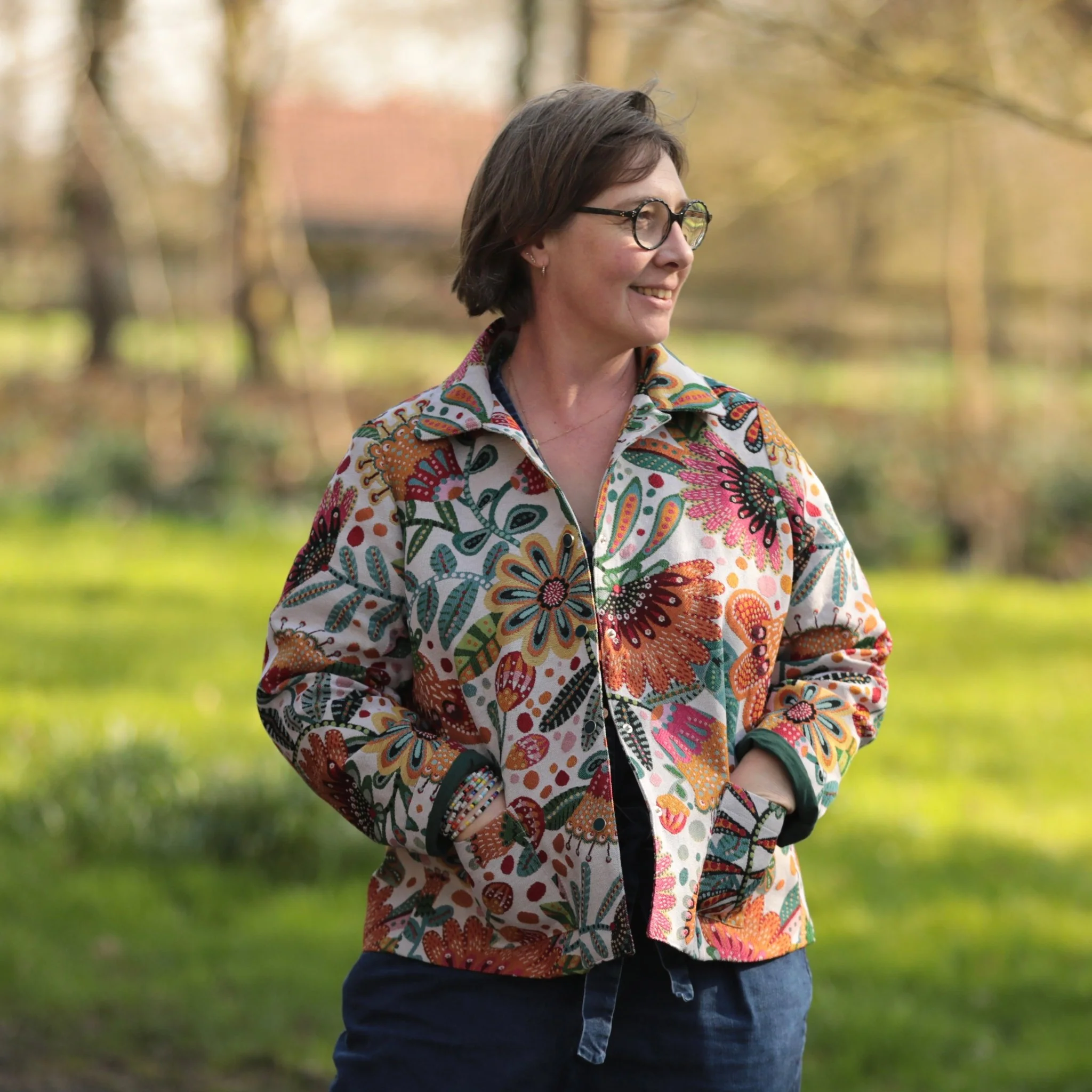 Veste Solveig jacquard floral “Jardin Nomade” - Image 5