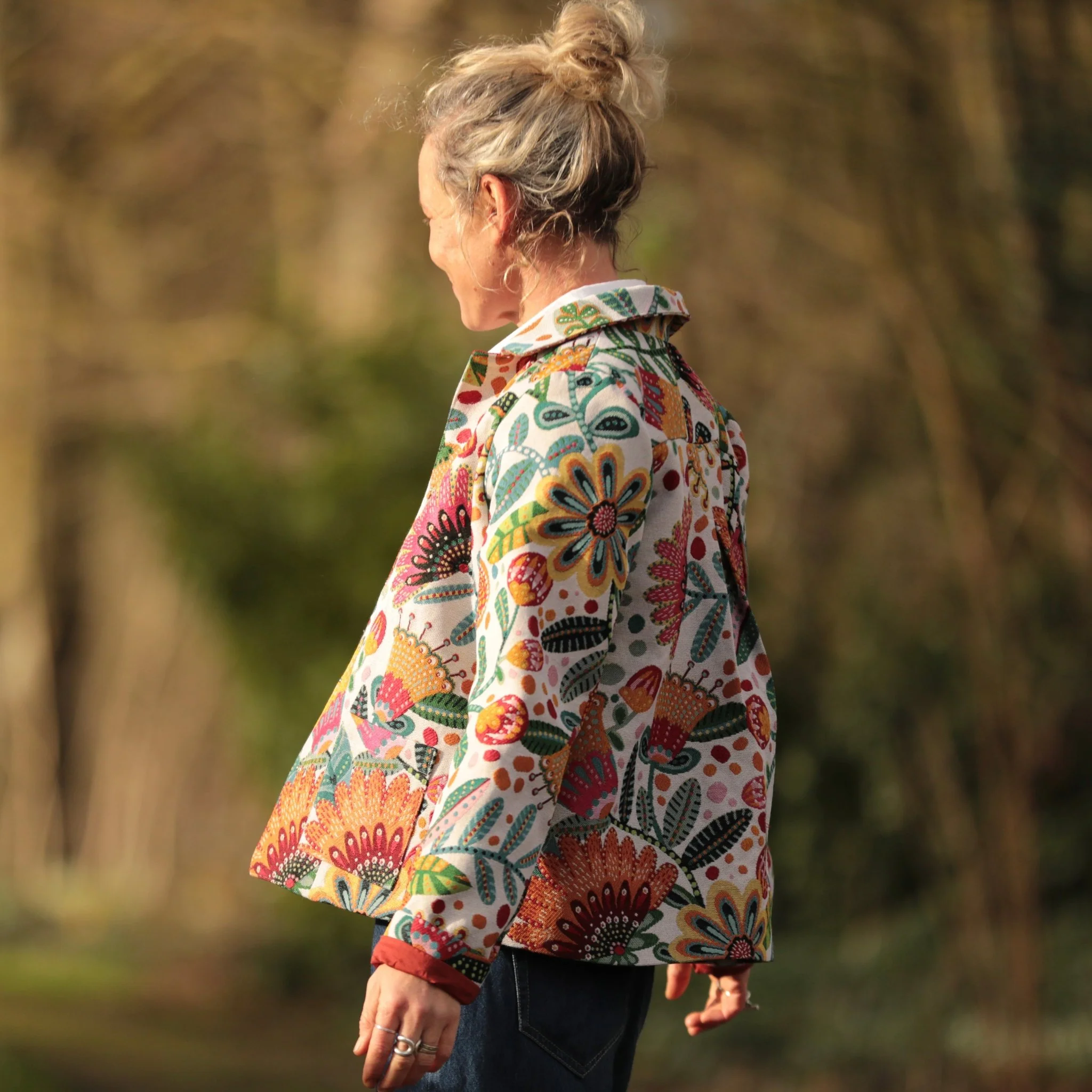 Veste Solveig jacquard floral “Jardin Nomade” - Image 6