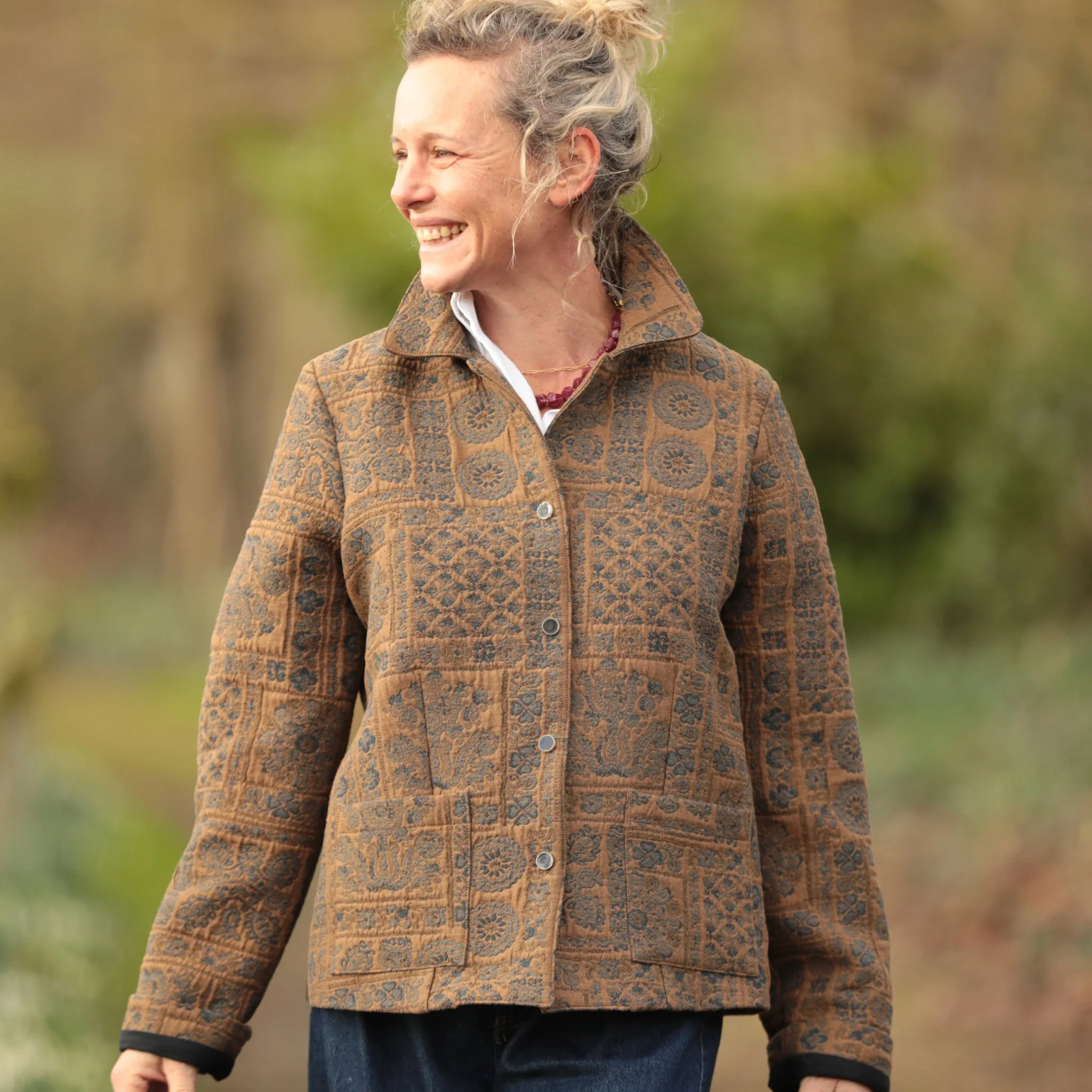 Veste Solveig Jacquard “Herbier d’Automne” - Image 12