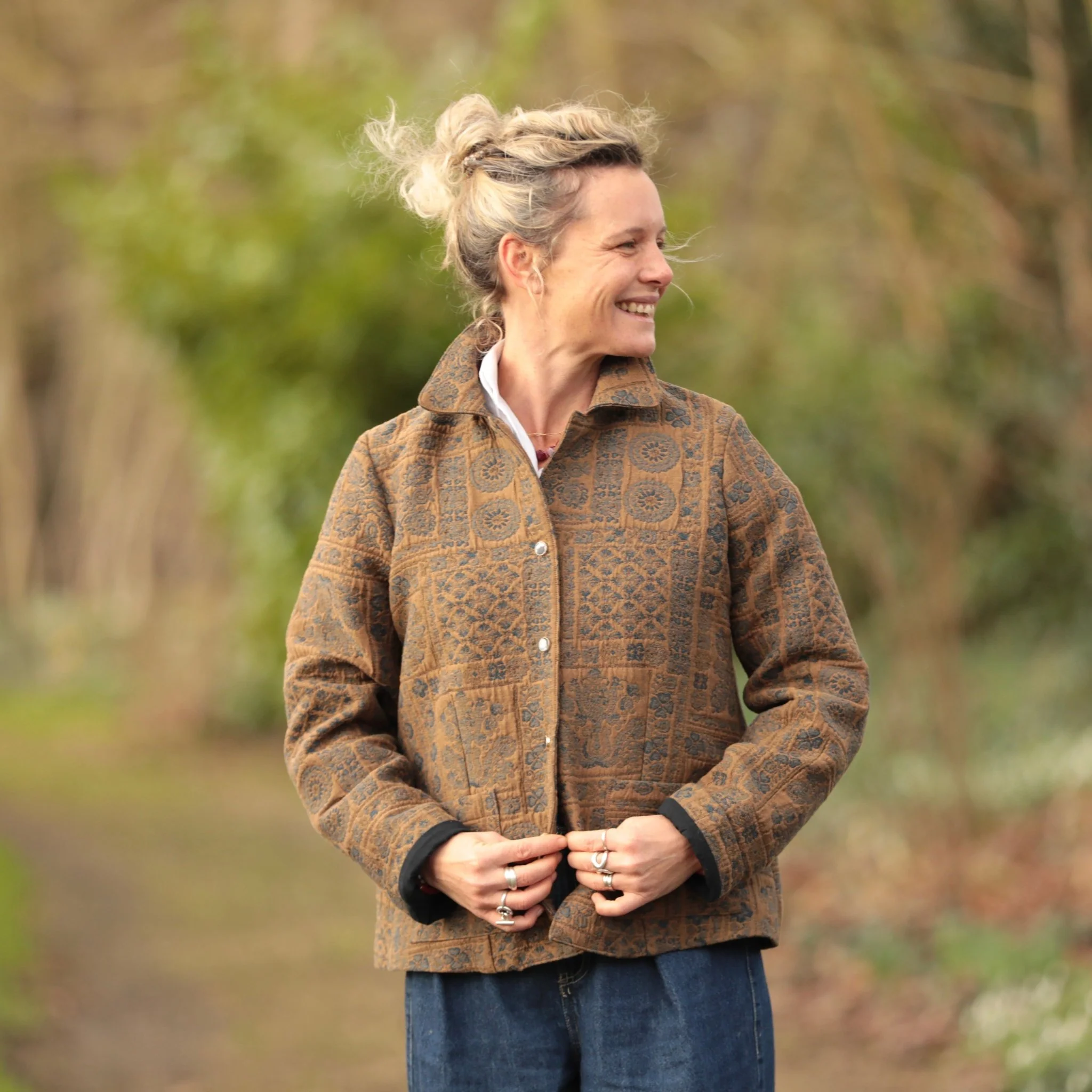 Veste Solveig Jacquard “Herbier d’Automne” - Image 9