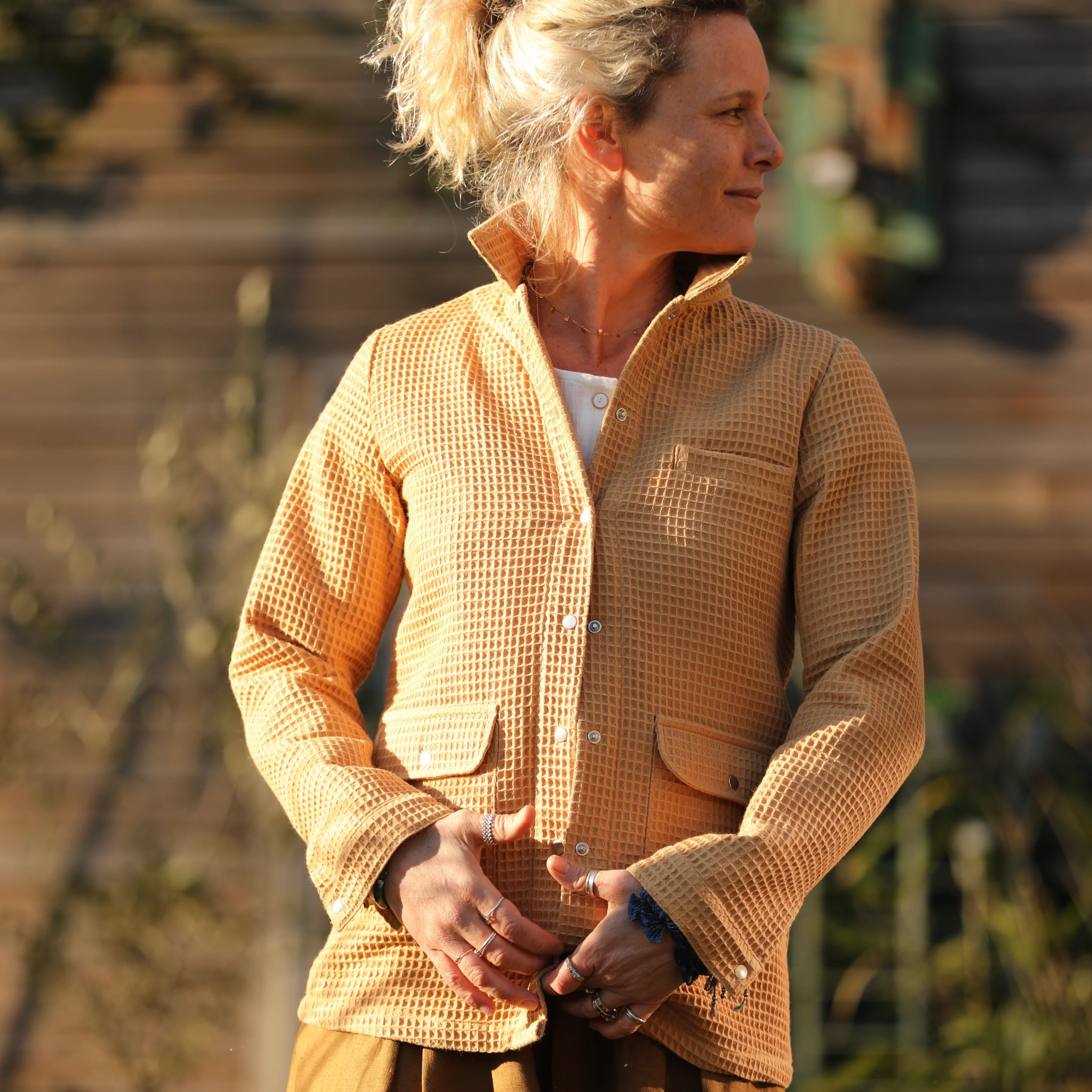 Veste Véga - nid d'abeille miel - Image 7