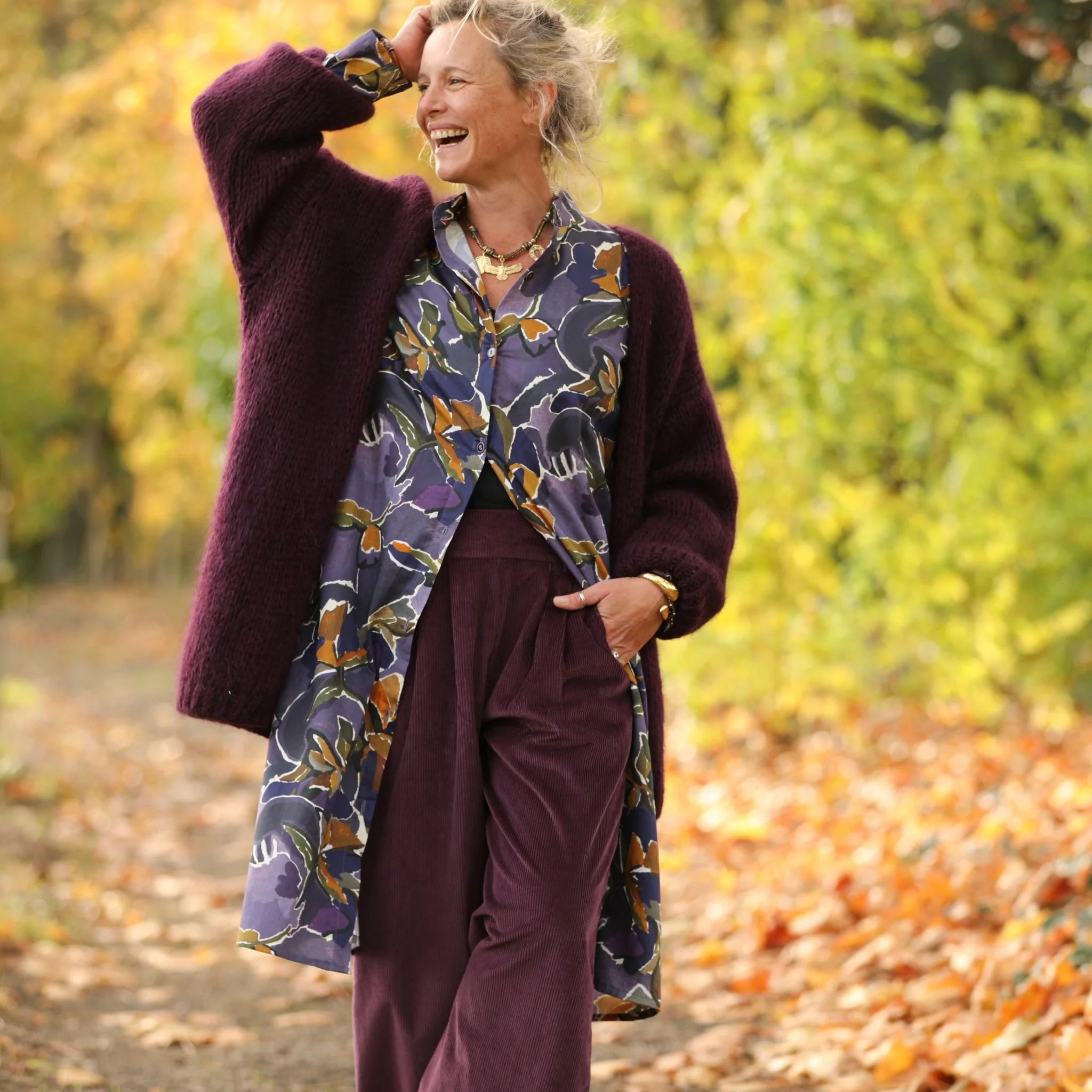 Robe Yuna - satin de coton Bois de Myrte - Image 11