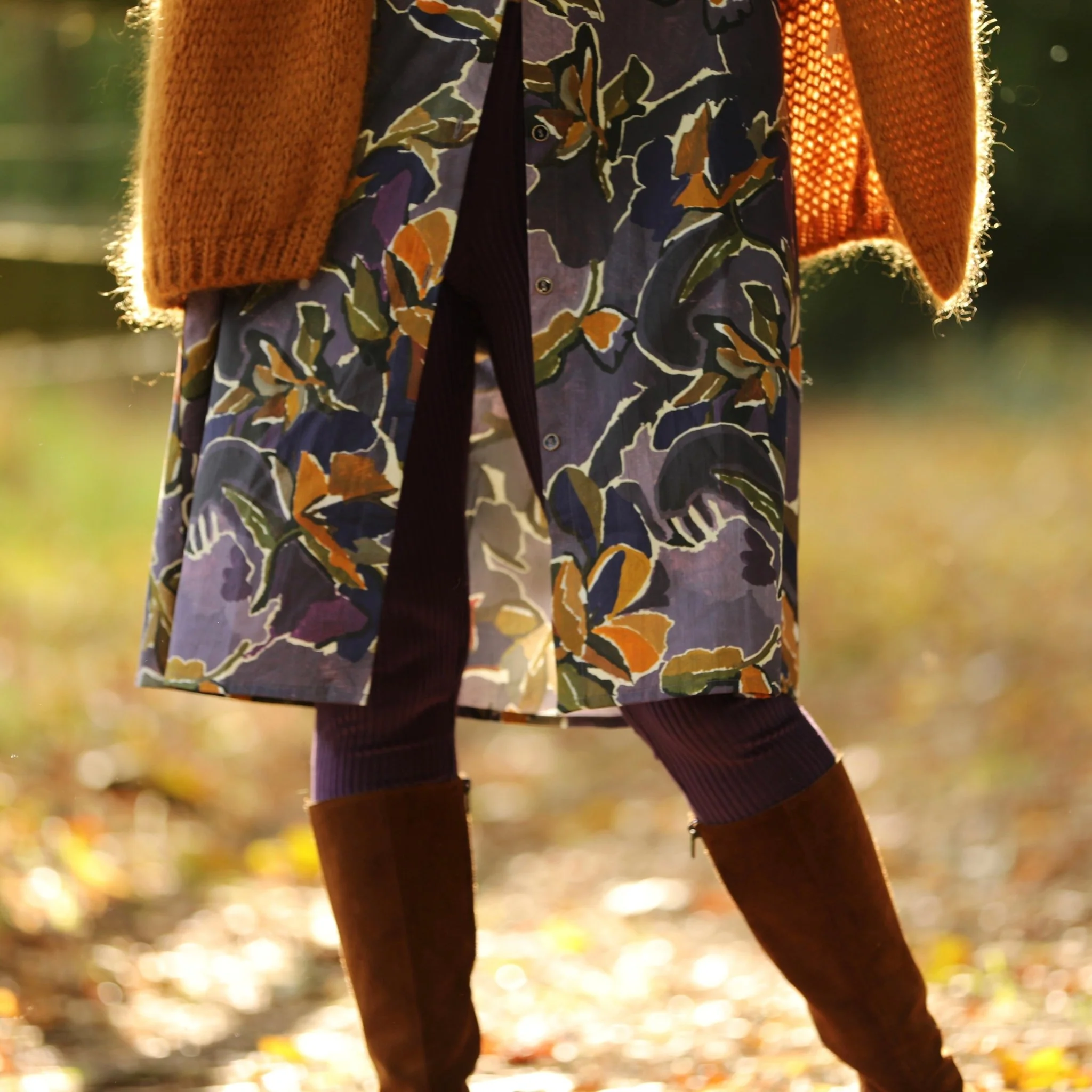 Robe Yuna - satin de coton Bois de Myrte - Image 4